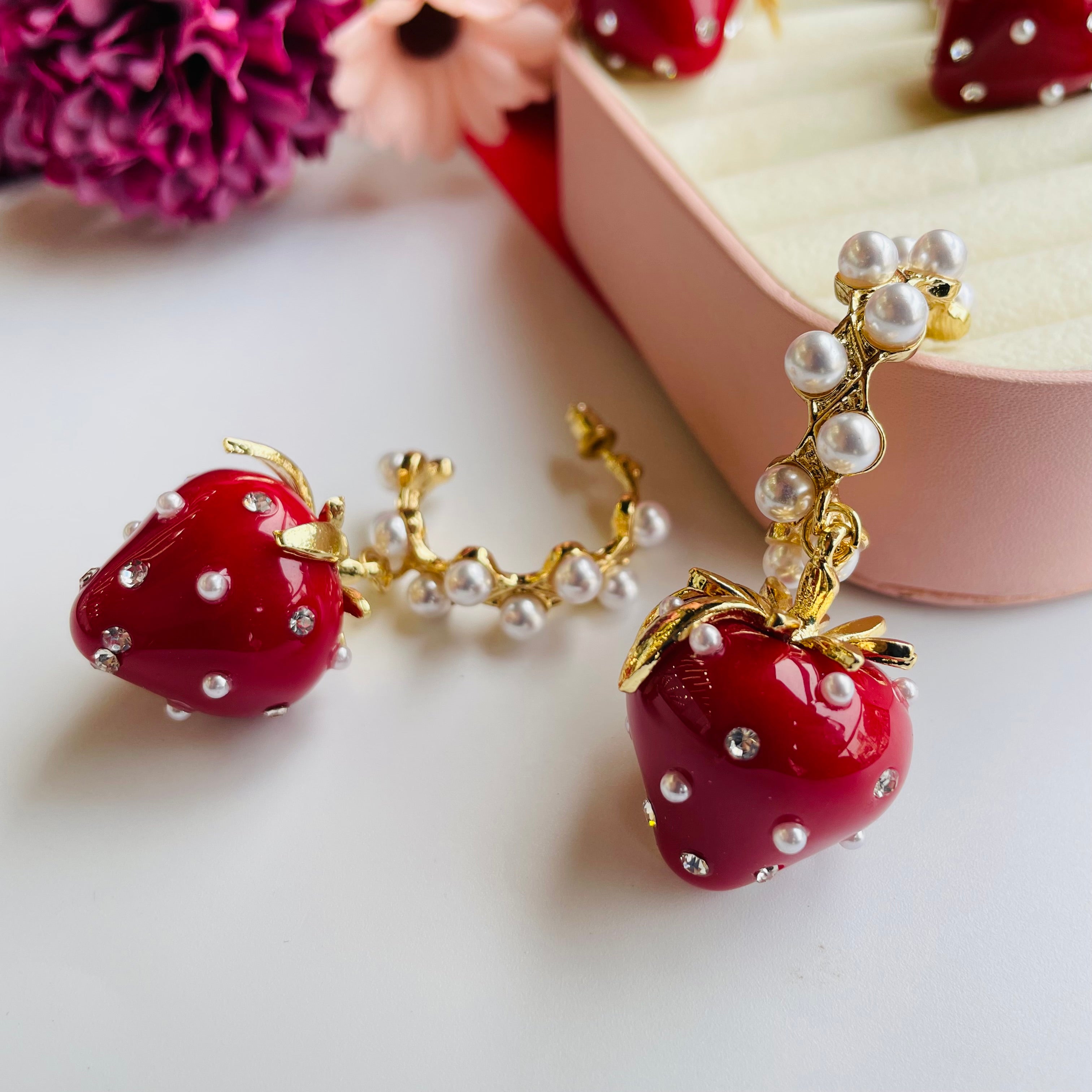 Layla strawberry earrings