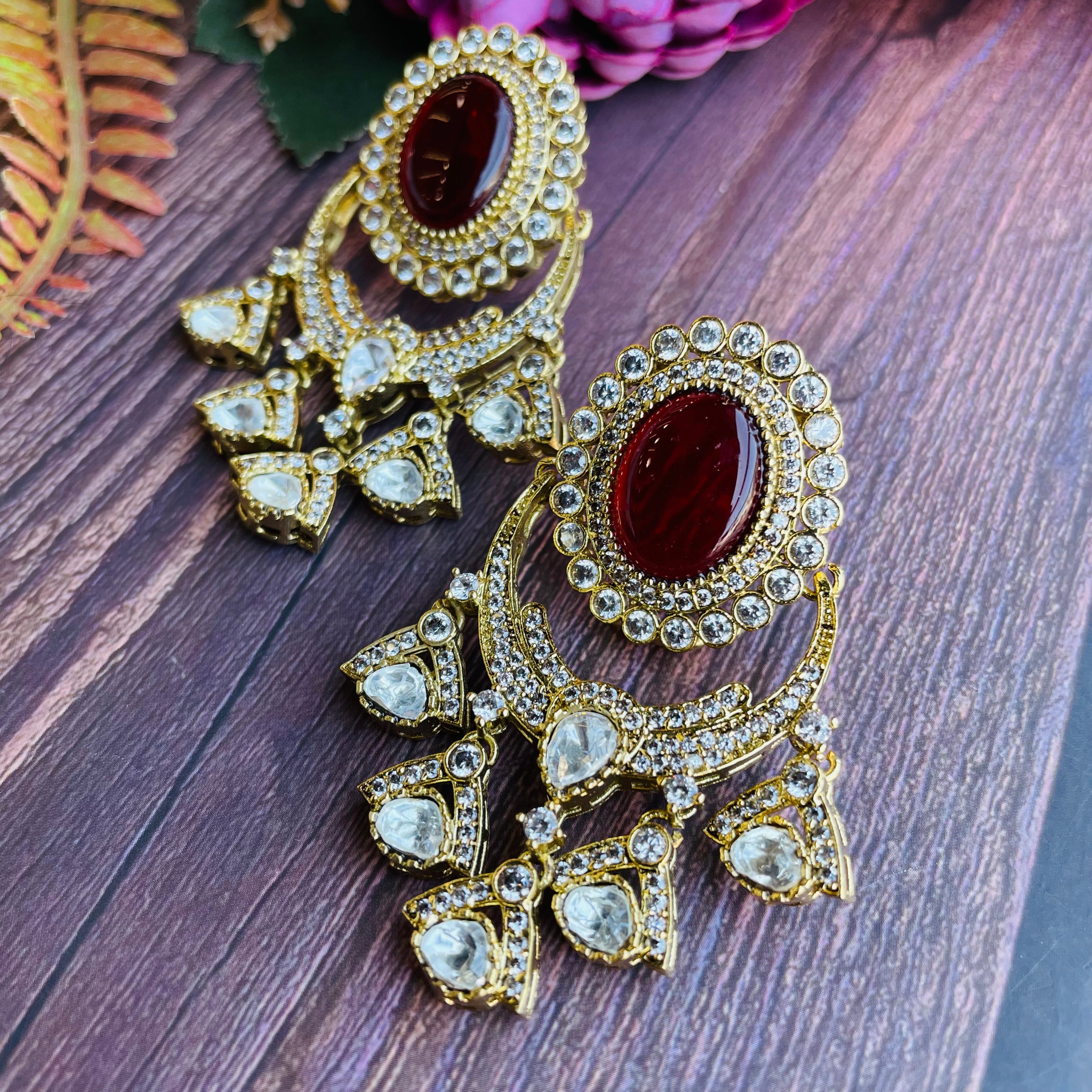 Nayaab Ruhi Polki Earrings