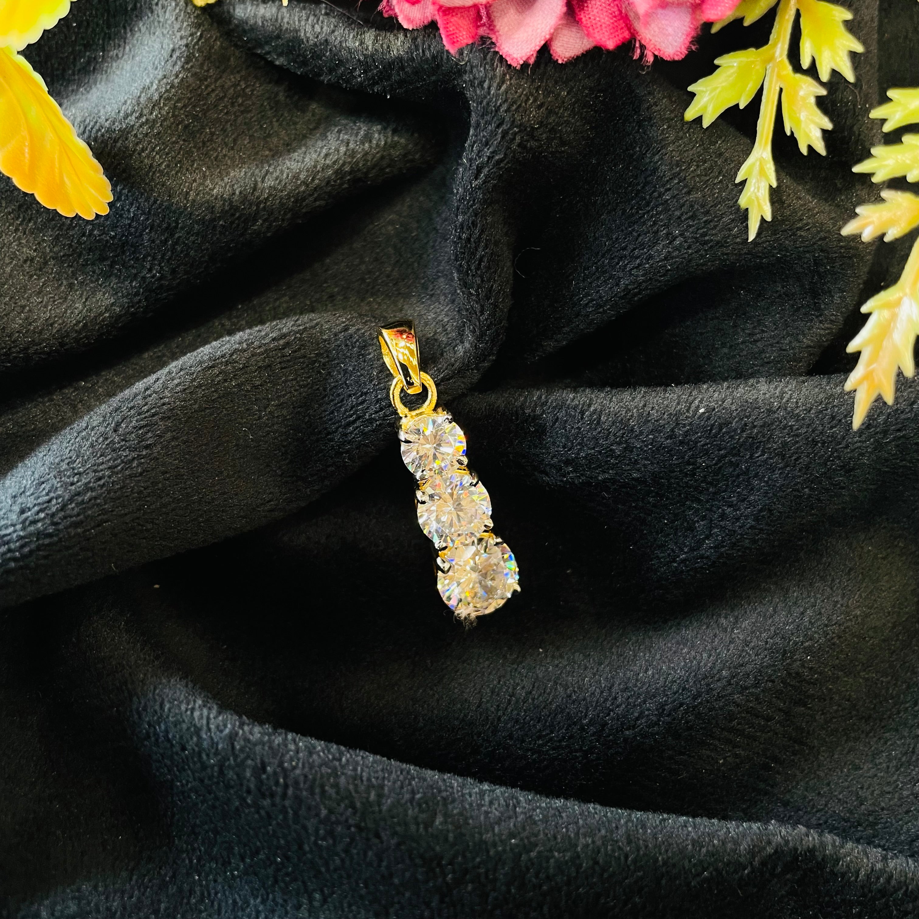 Vs Sterling Silver Pendant 03 3g Gold Polish