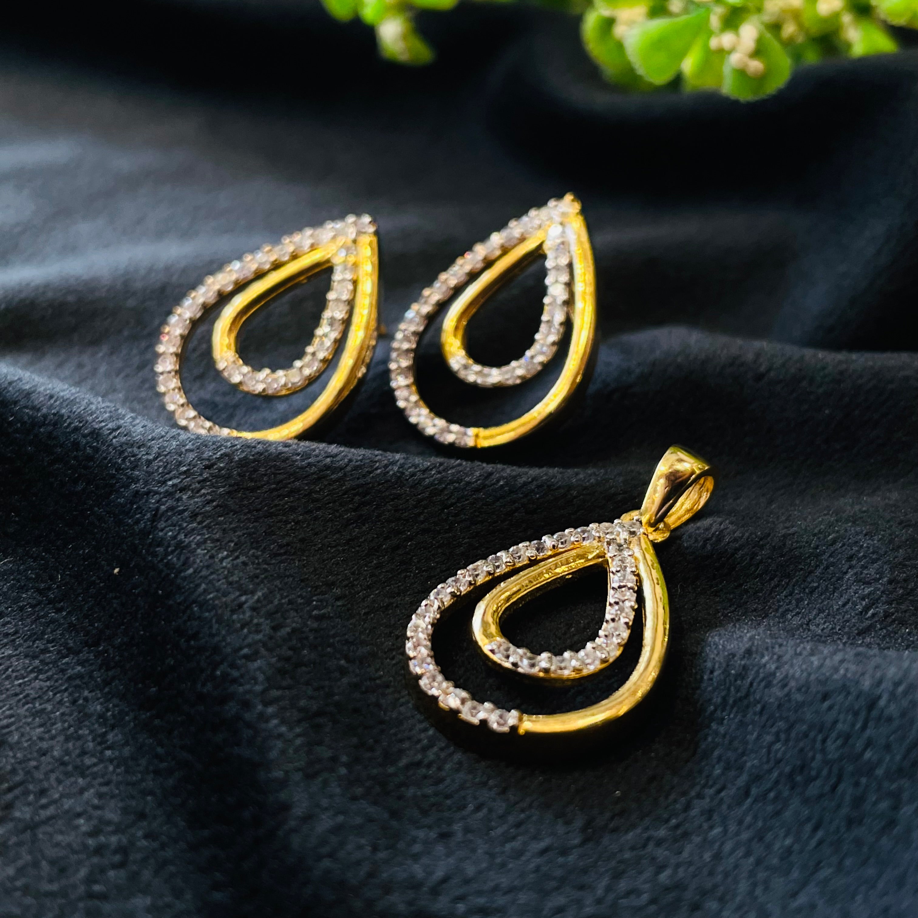 Vs Sterling Silver Pendant Set 07 7g