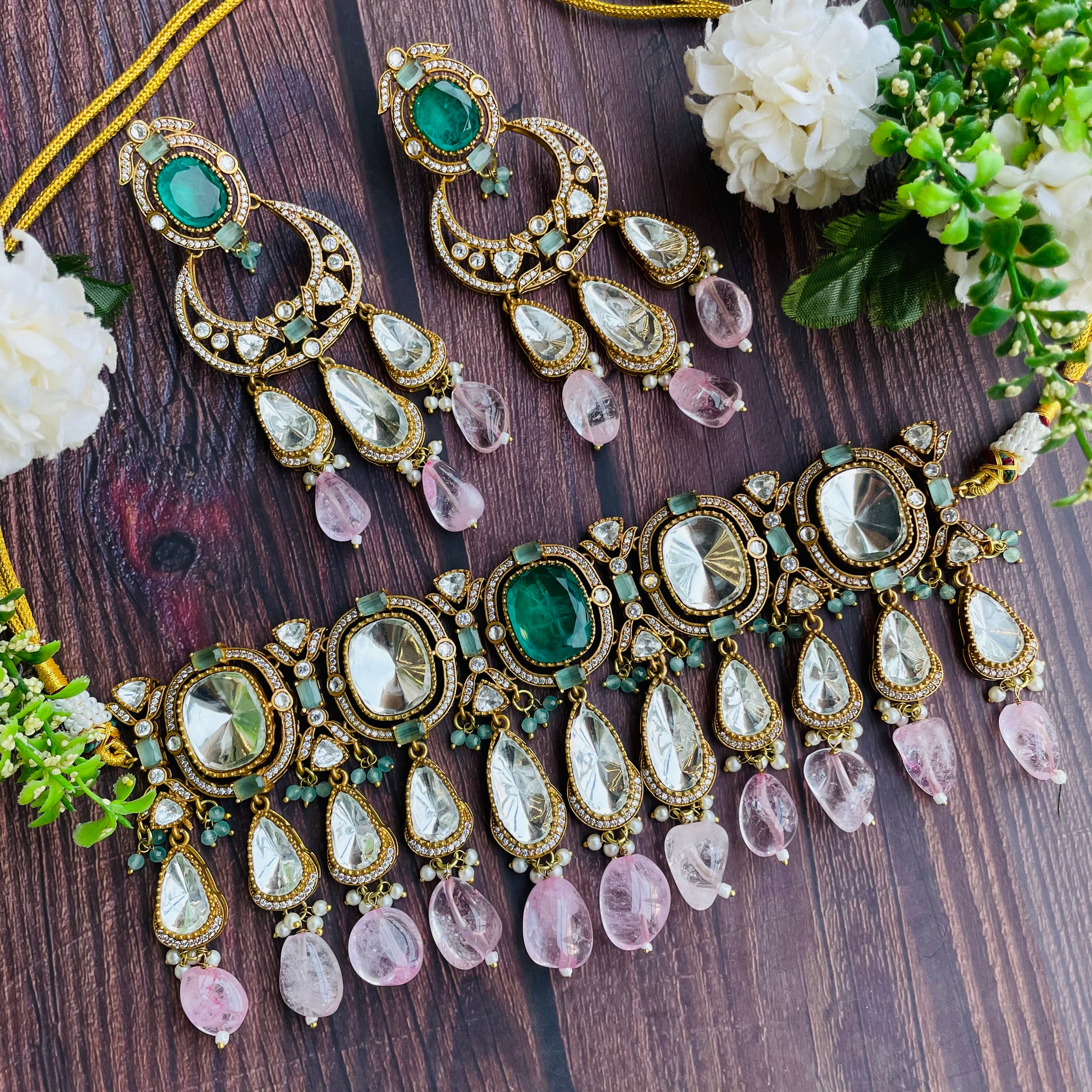 Nayaab Saloni polki choker- Pre booking