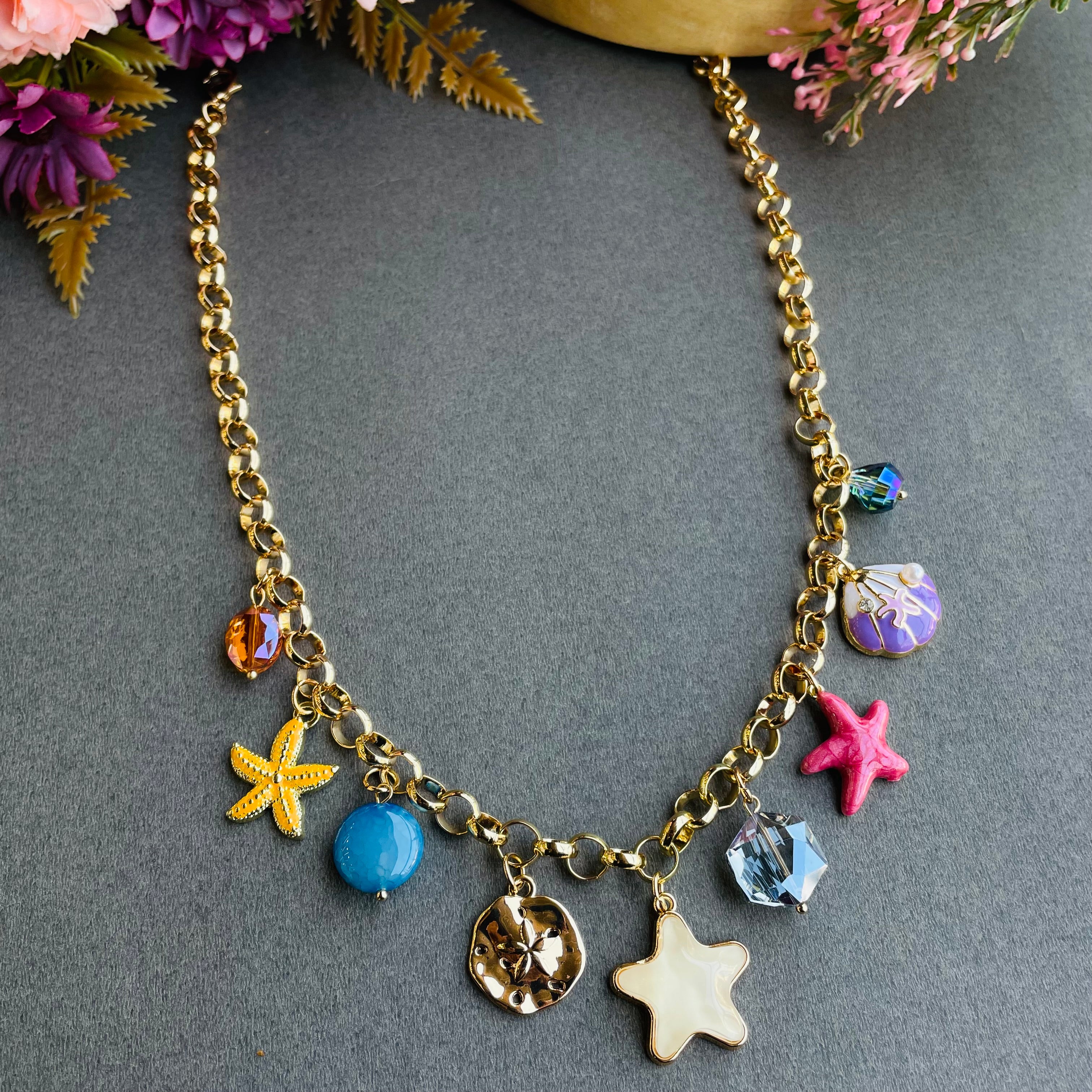 Layla Star Neckpiece With Bracelet Combo