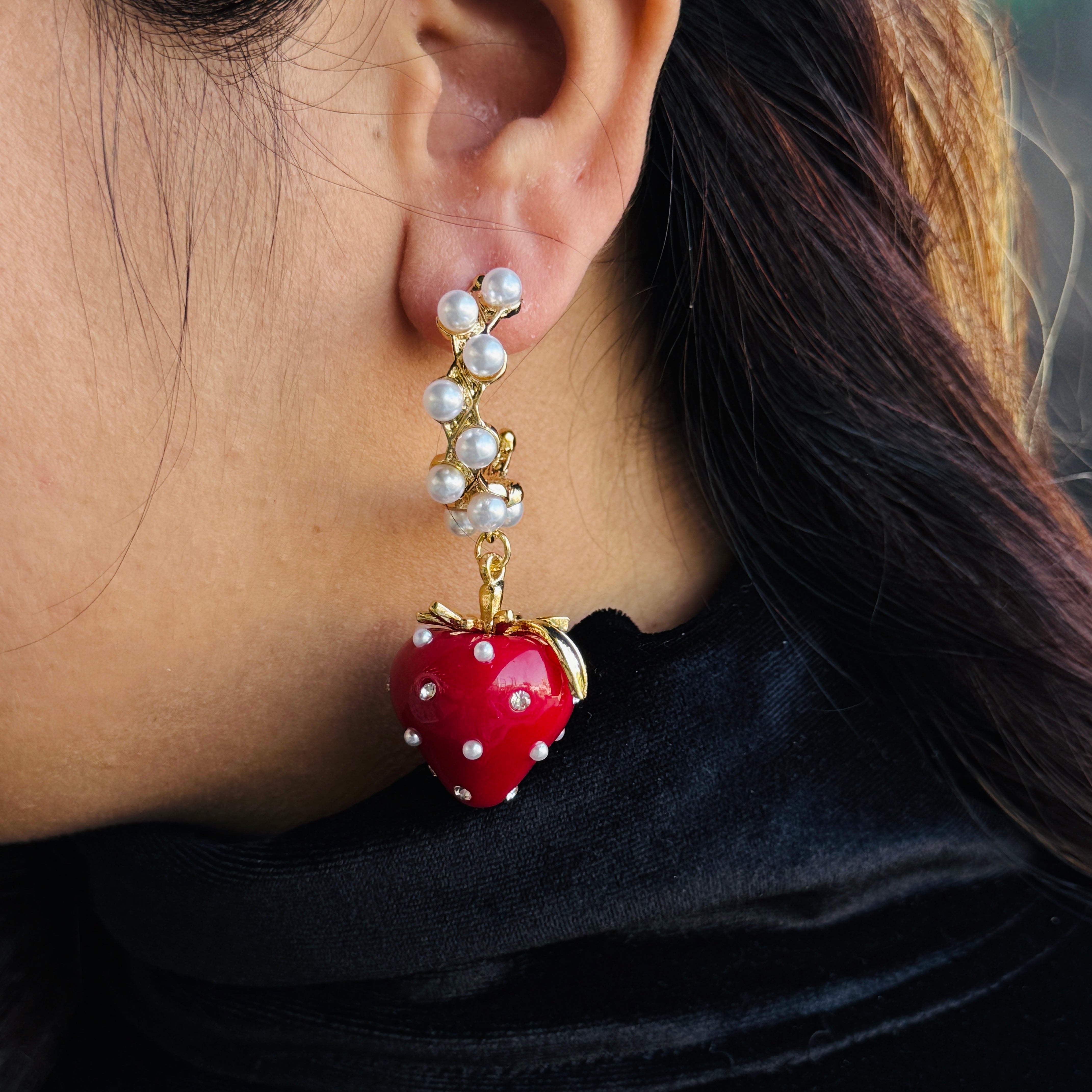 Layla strawberry earrings