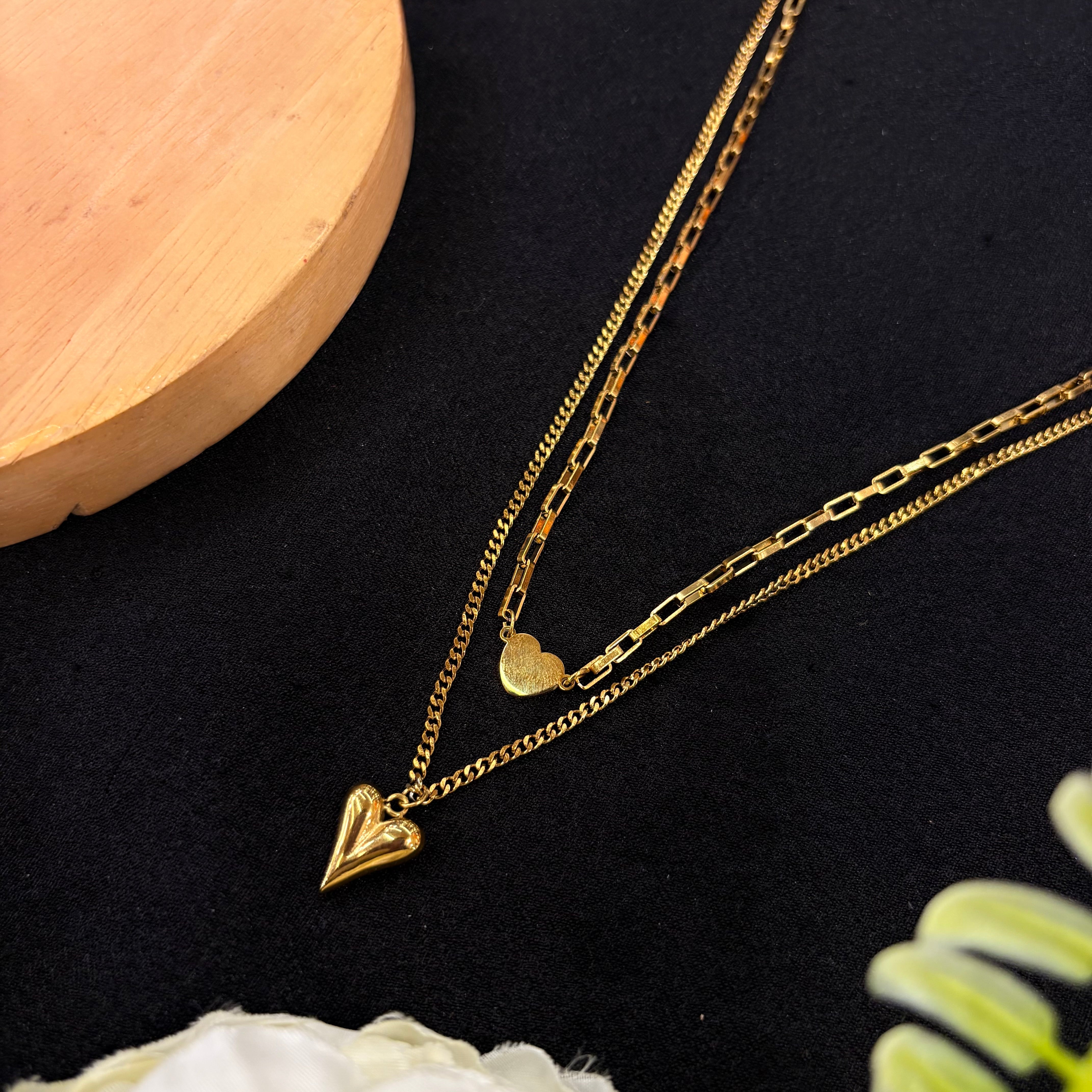 Amora Heart Layered Neck Chain