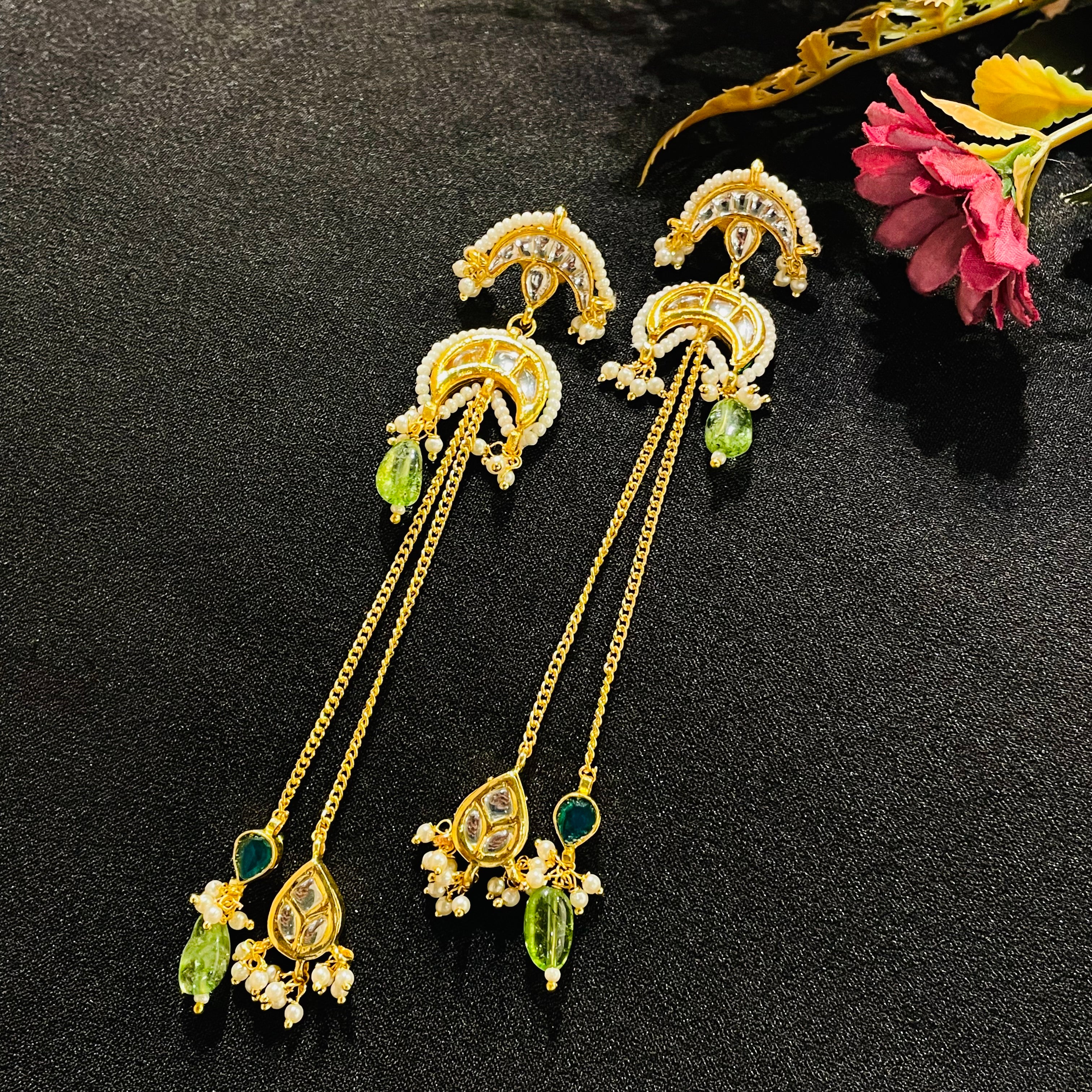 Nayaab Alisha Polki Earrings