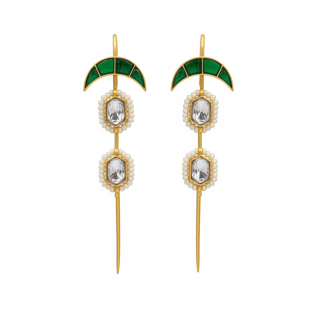 Nayaab Rubina Polki Earcuff