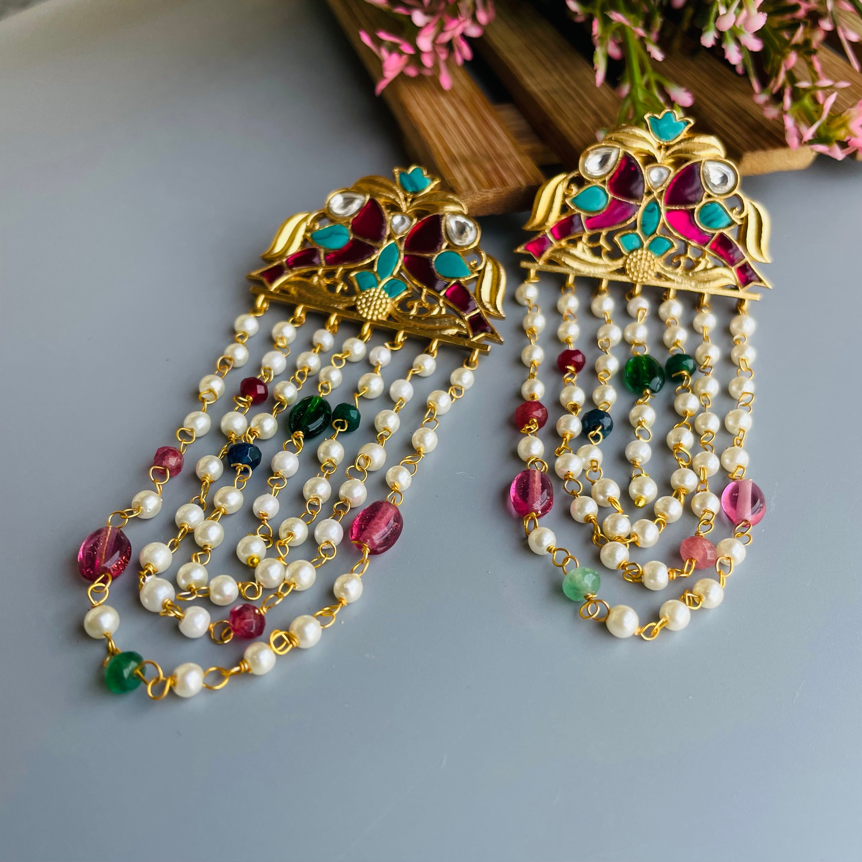 Nayaab Riya Polki Earrings