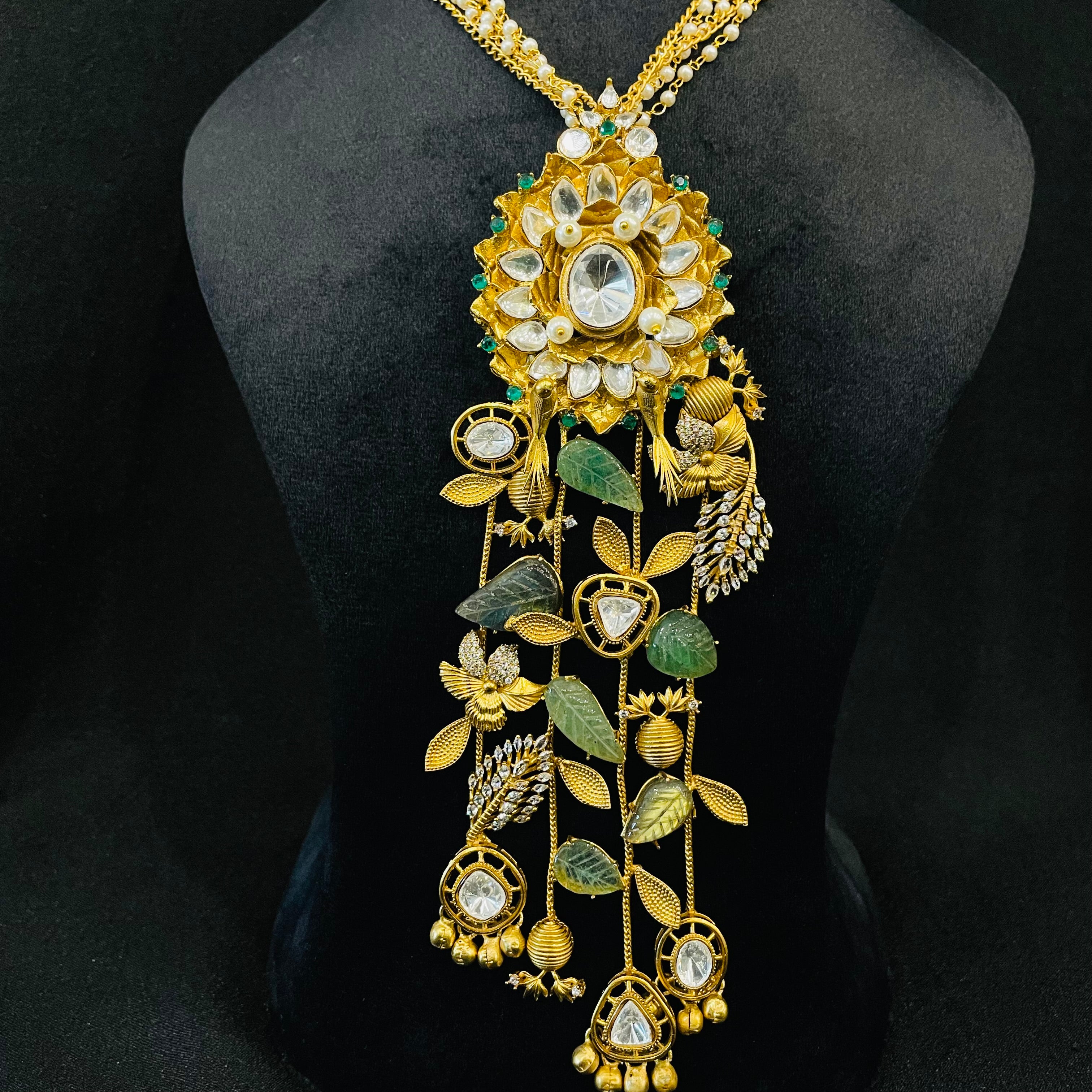Nayaab Meher Polki Long Neckpiece