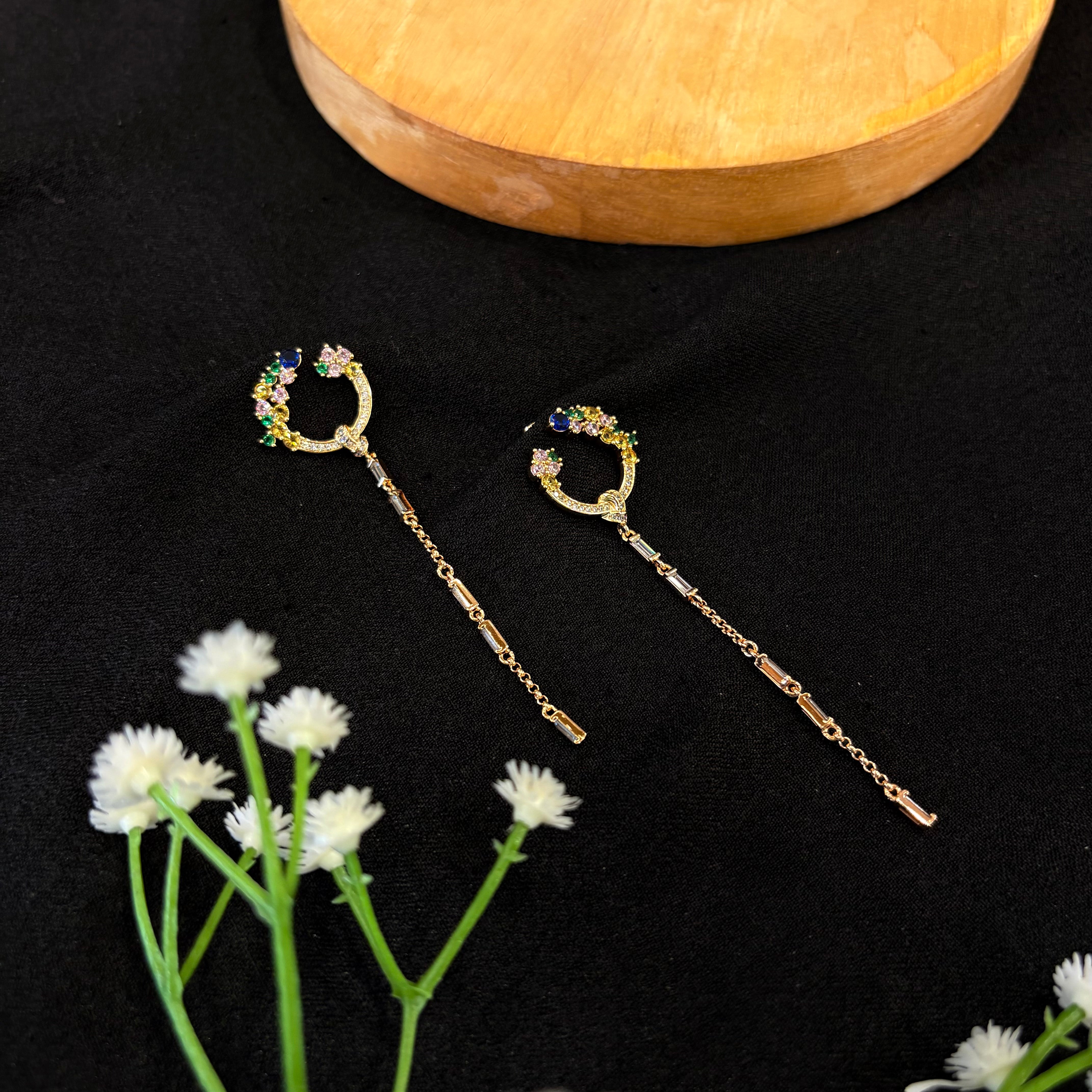 Celeste Bow Drop Earrings