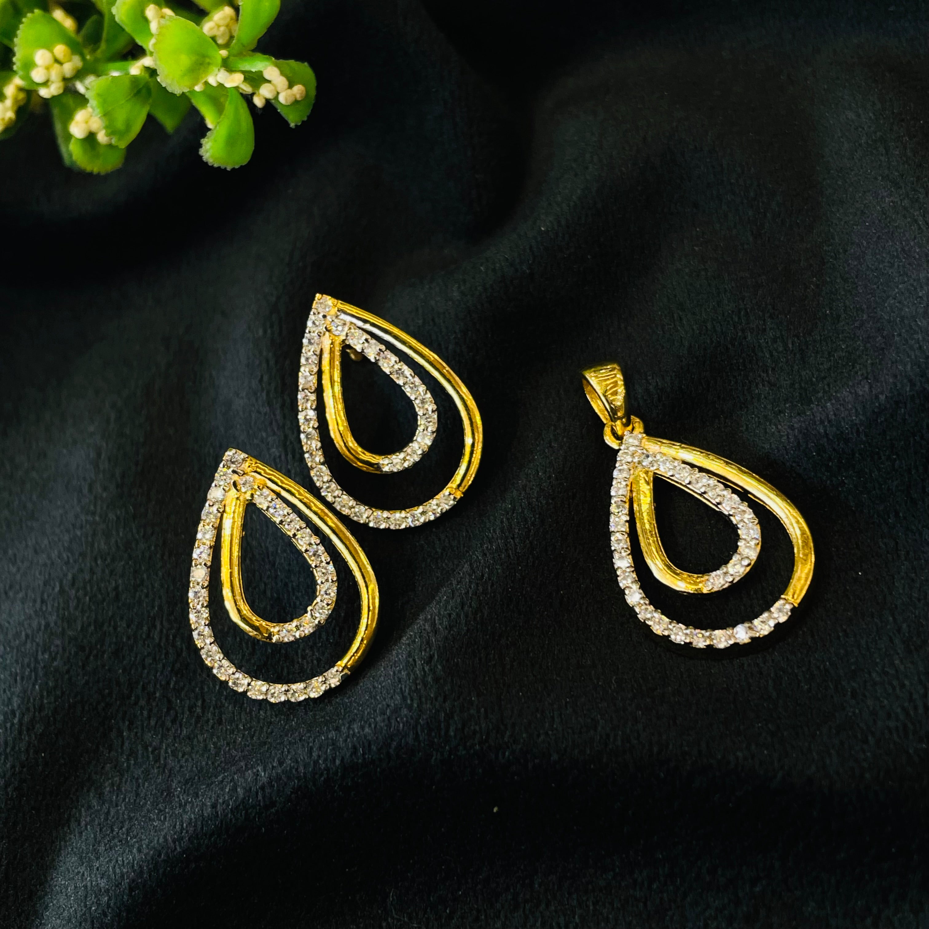 Vs Sterling Silver Pendant Set 07 7g