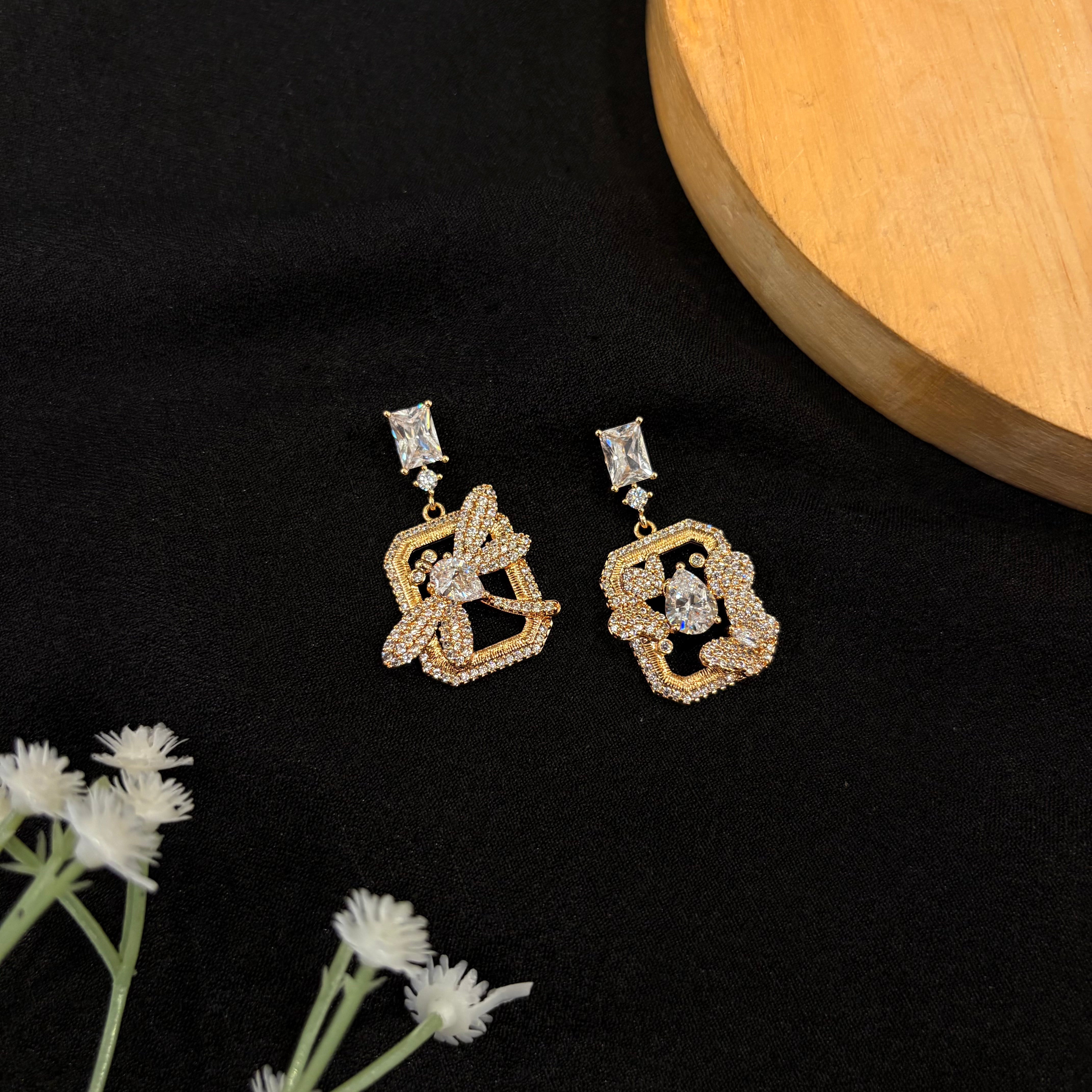 Elara Crystal Bloom Earrings