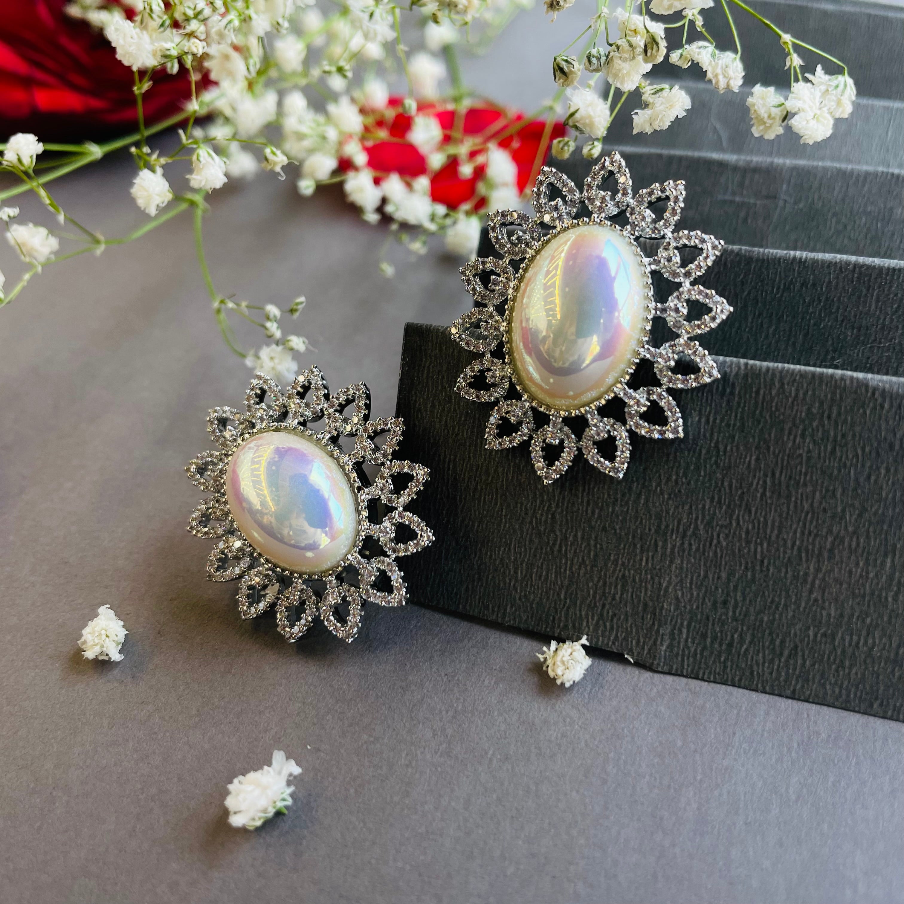 Ad grace pearl  studs