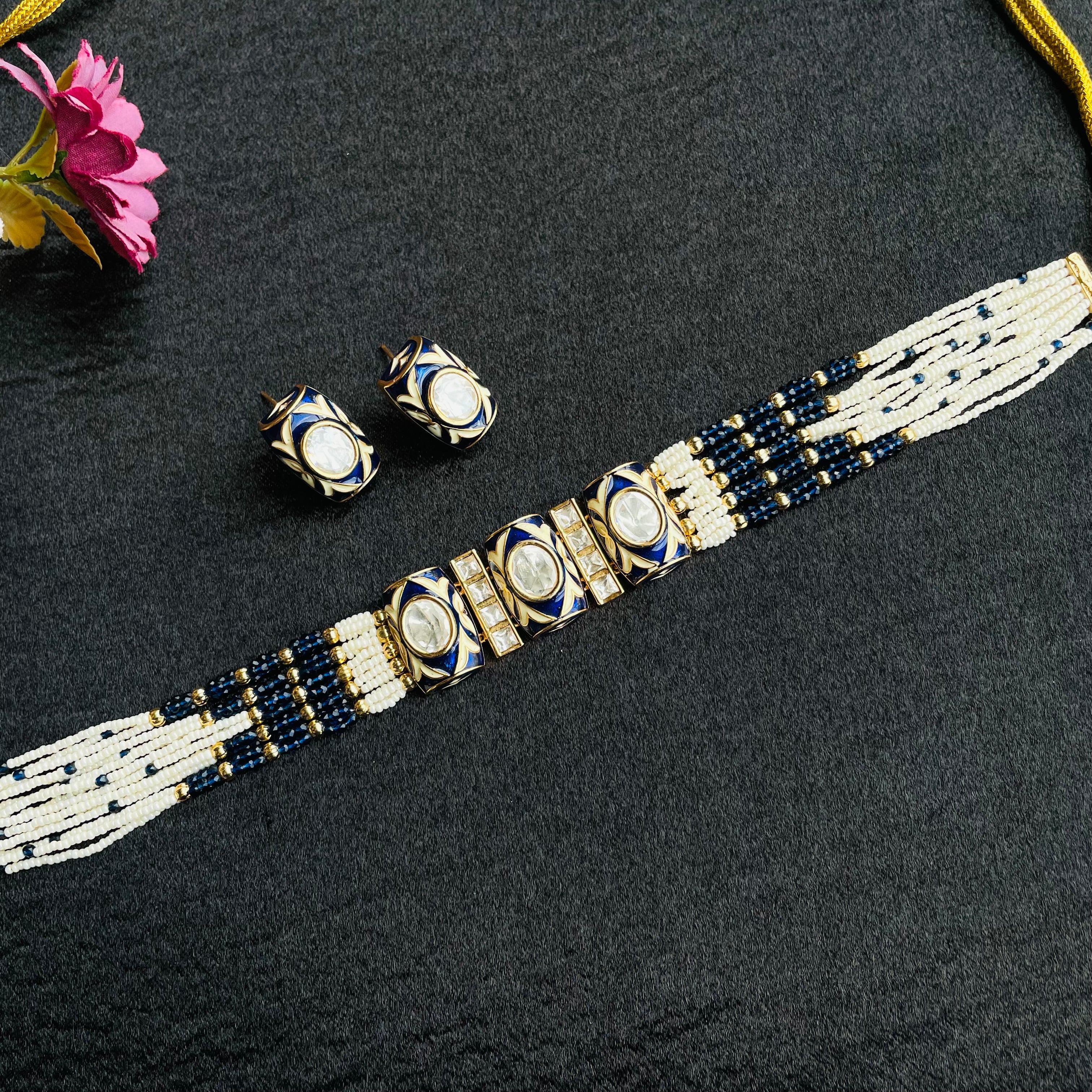 Nayaab Hina polki choker