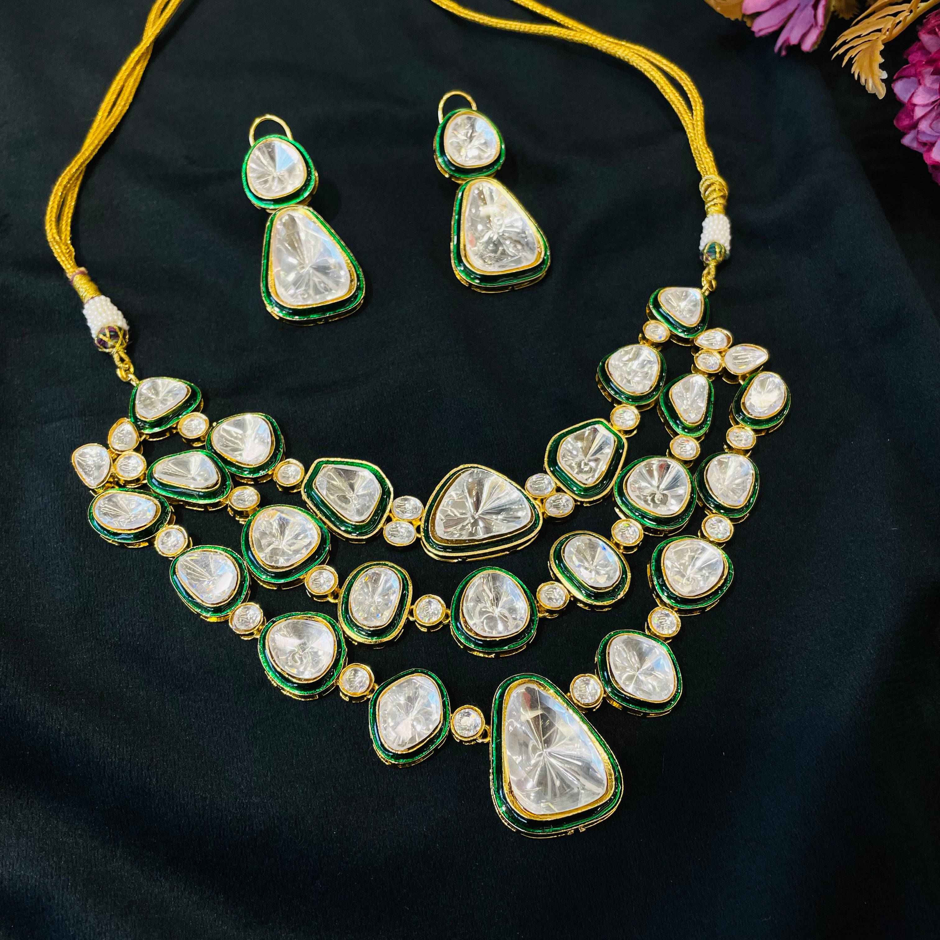 Nayaab Jiya polki neckpiece