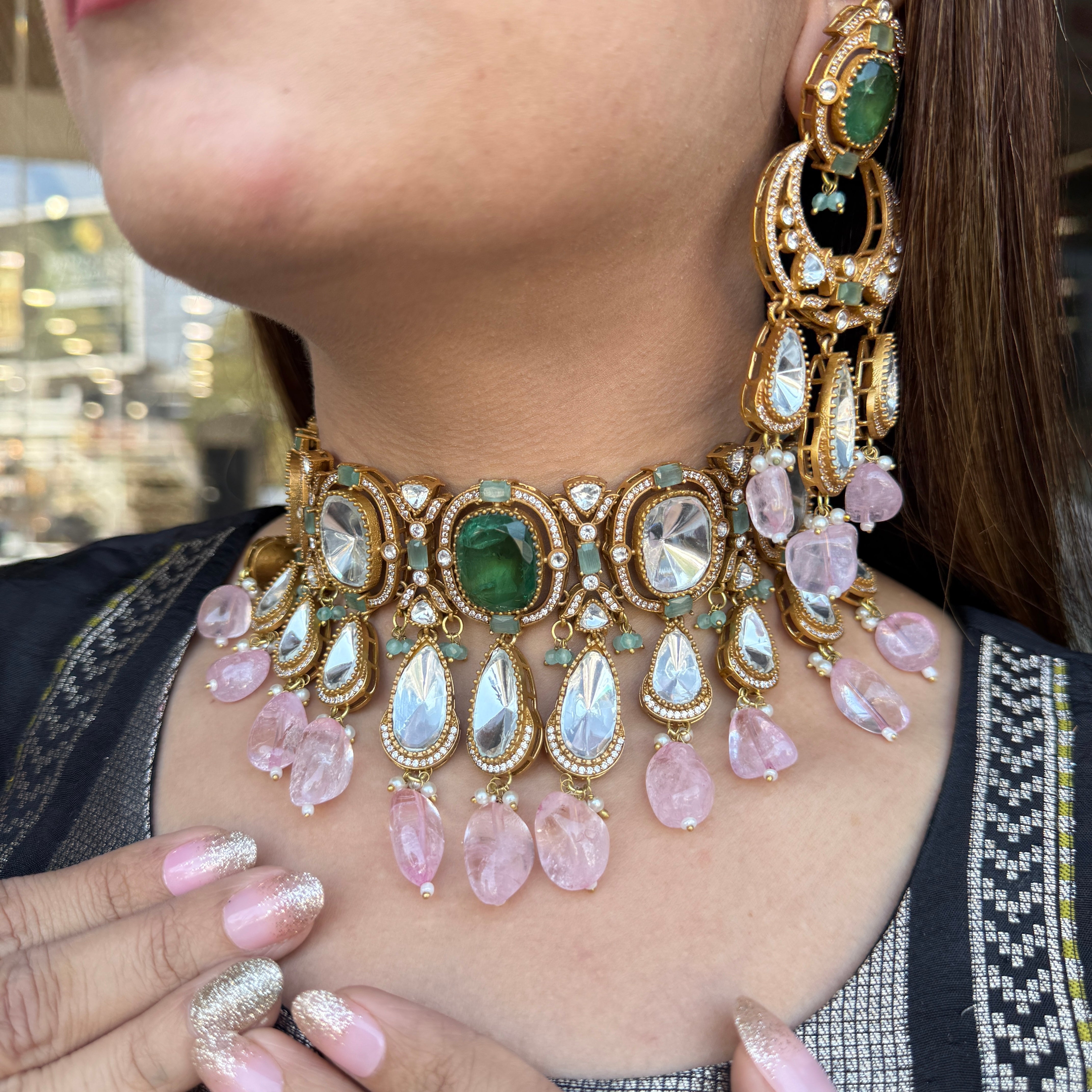 Nayaab Saloni polki choker- Pre booking