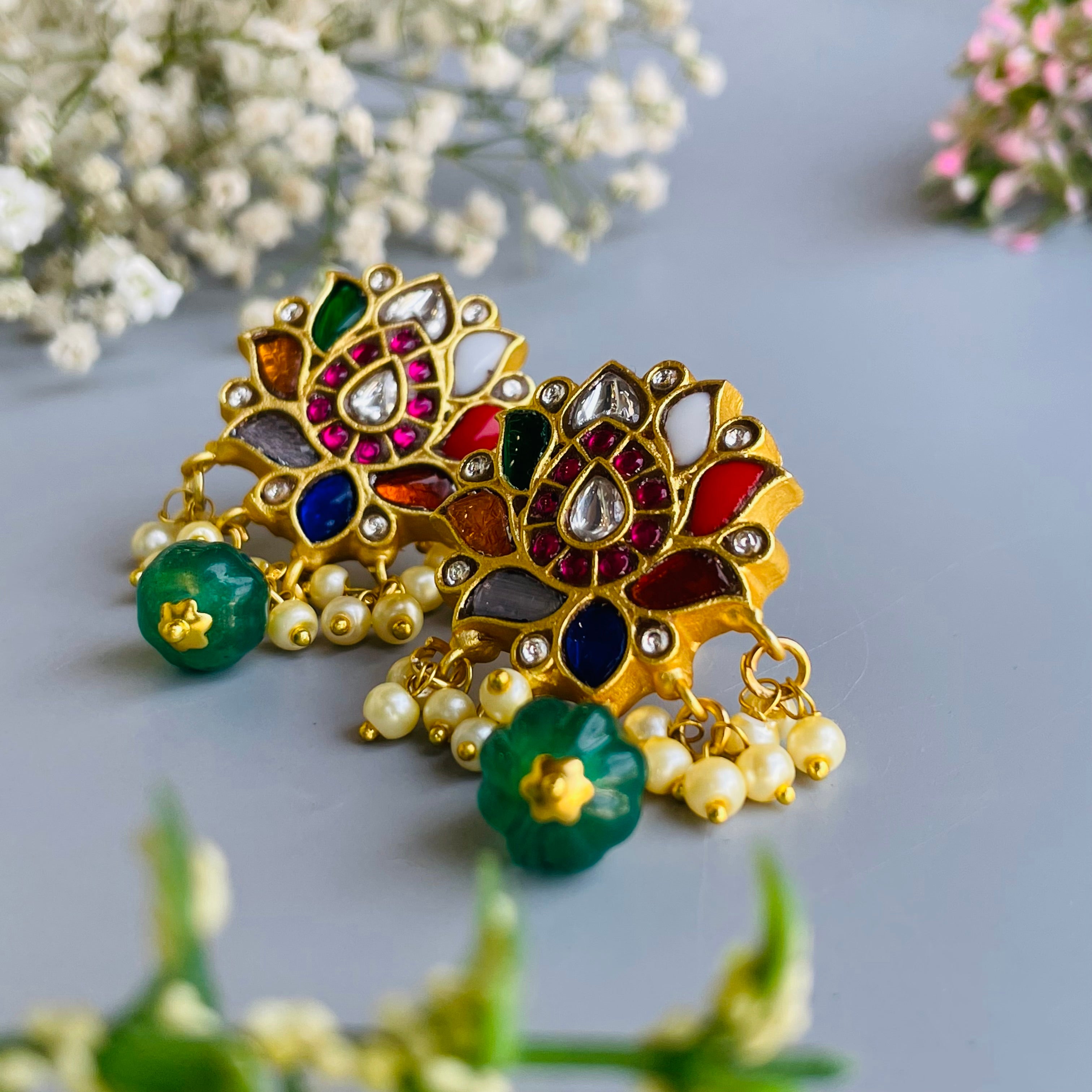 Nayaab lotus studs