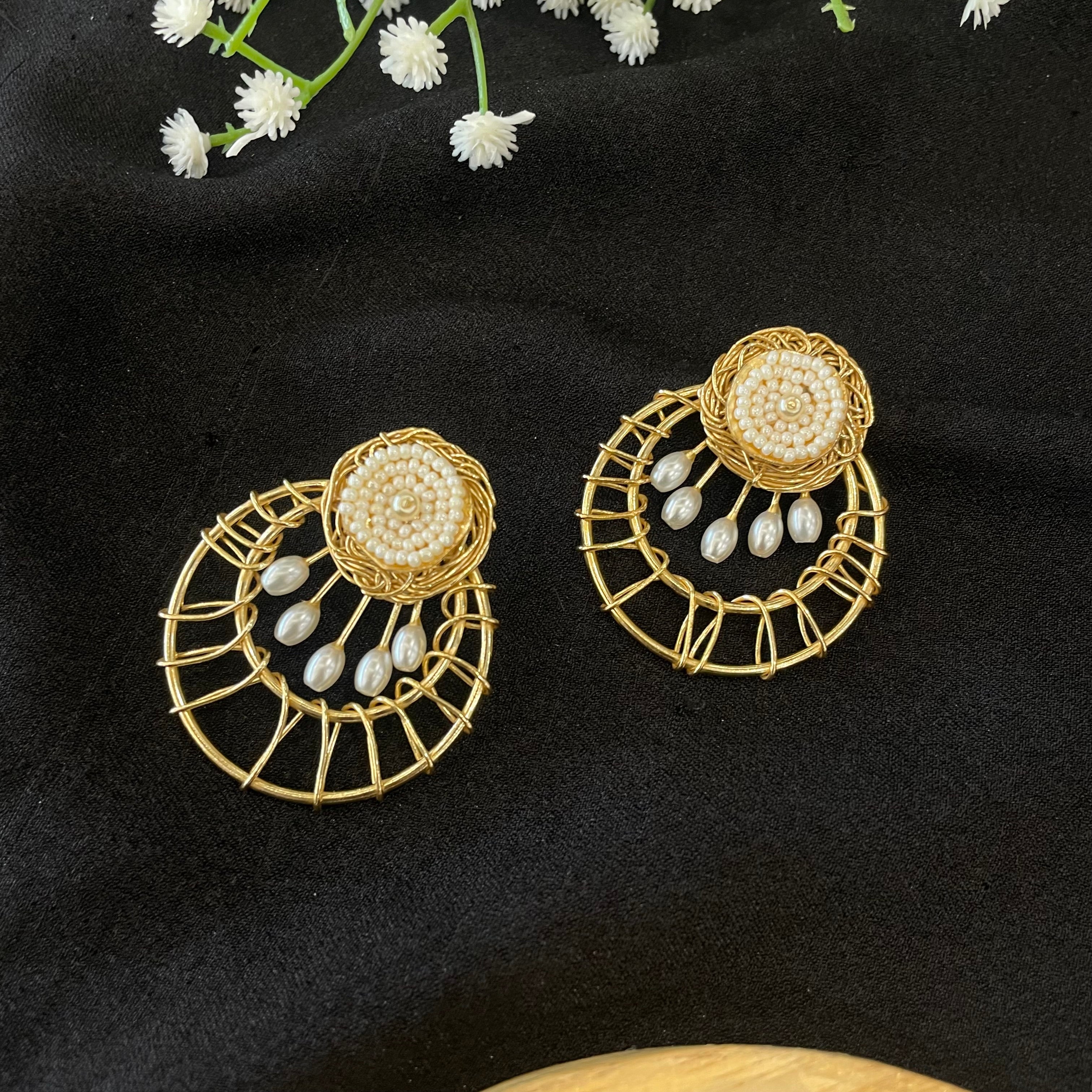 Pearl Orbit Earrings