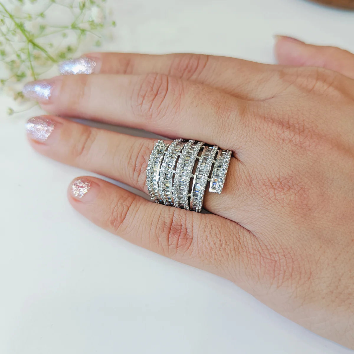 Ad ring & Earrings combo