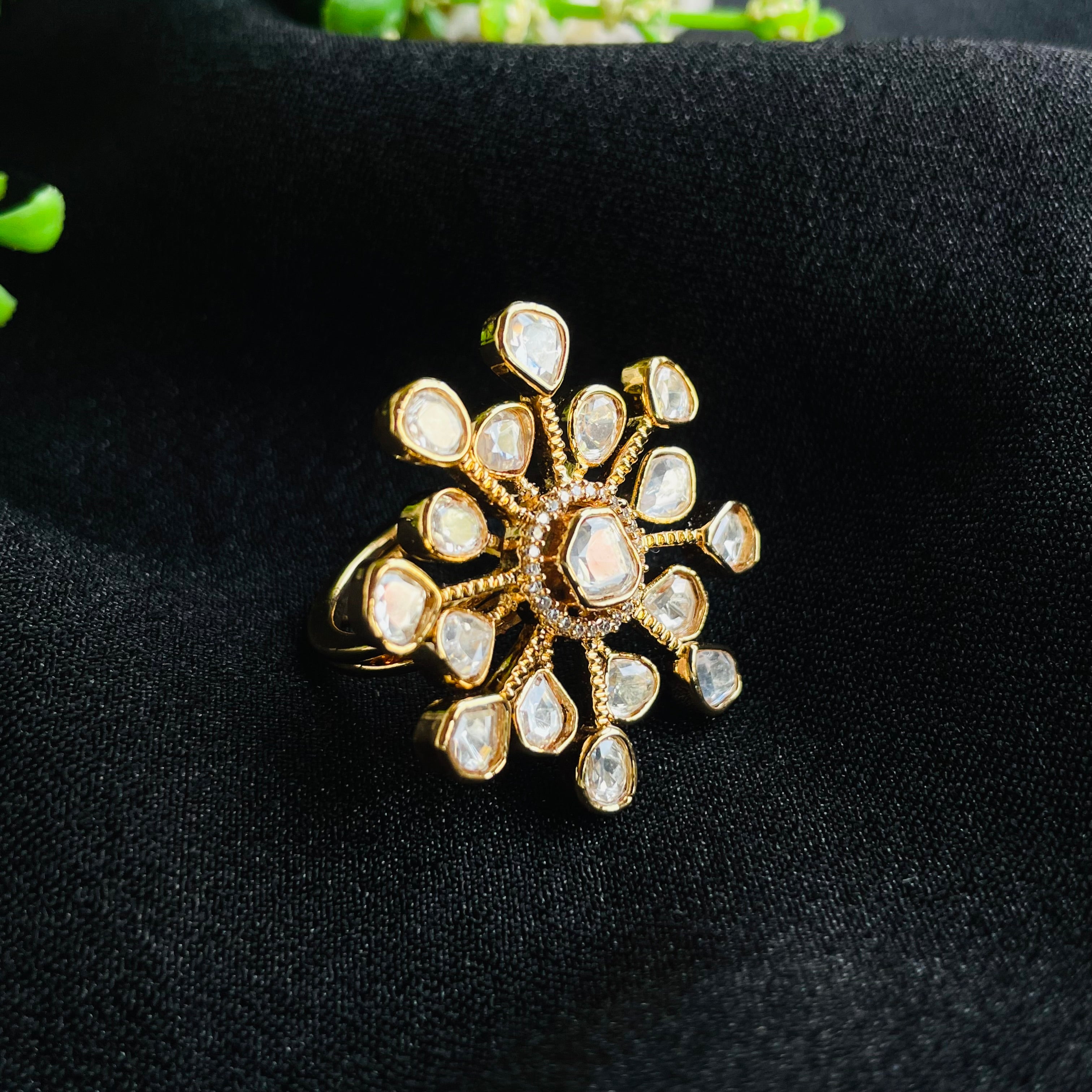 Nayaab Navya Polki Ring