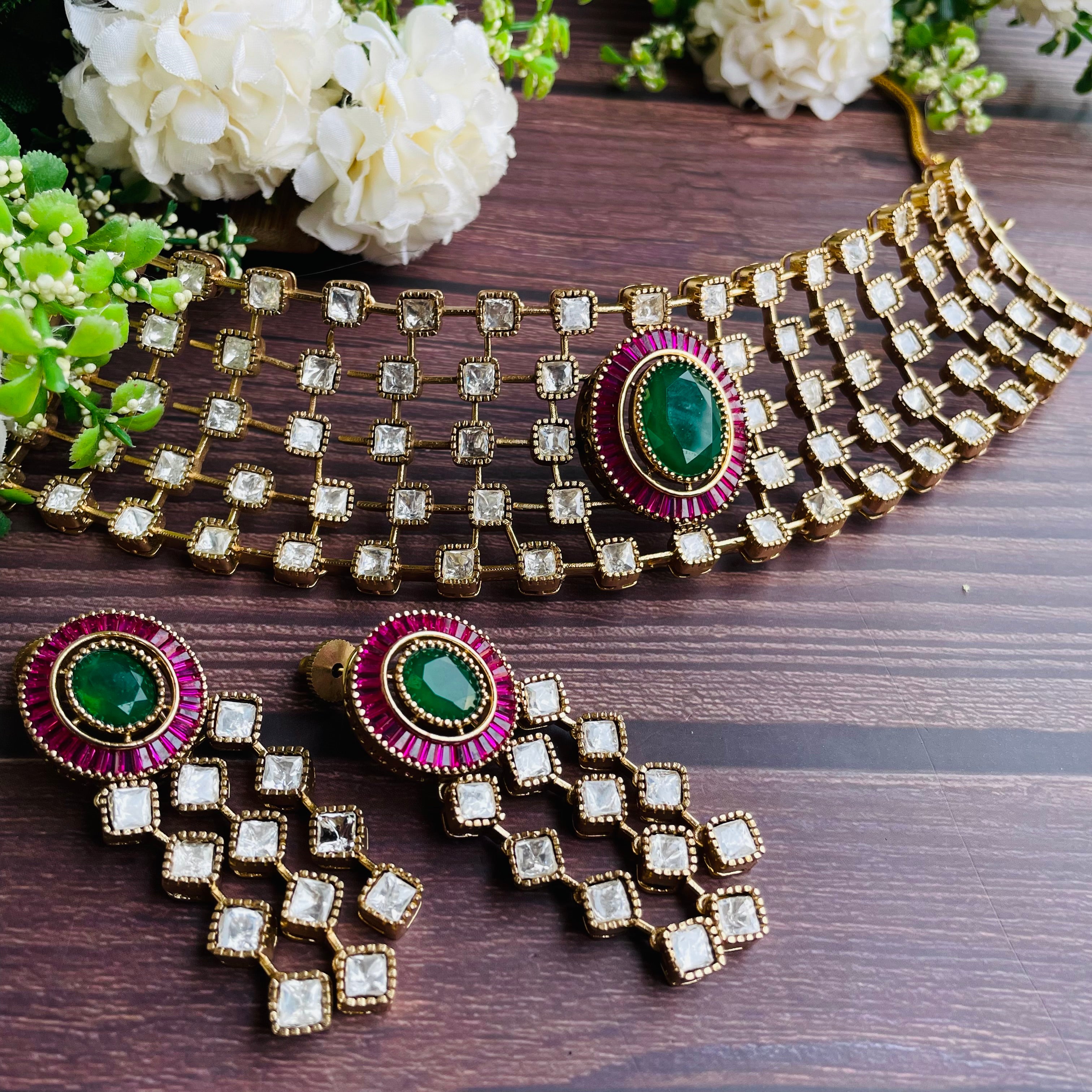 Nayaab Shalu Polki Choker