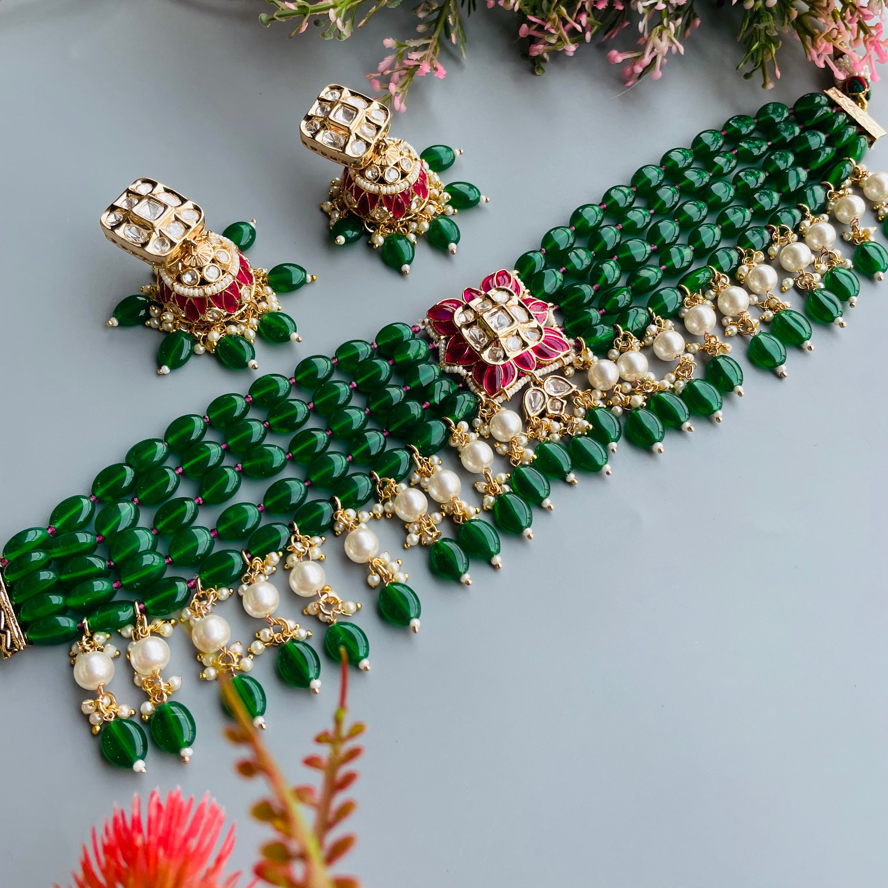 Nayaab Anika Polki Choker