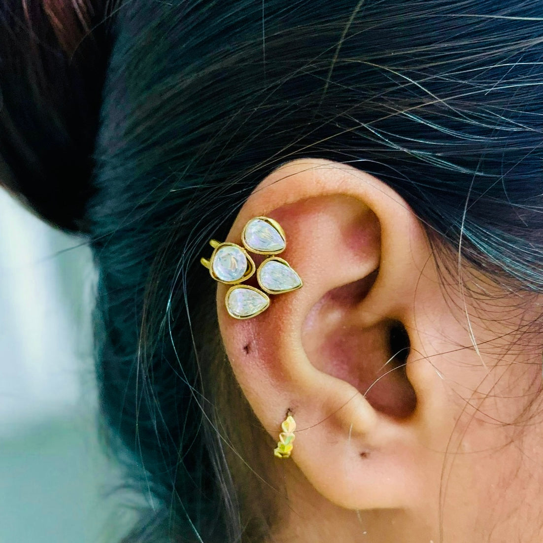 Nayaab Anamika Polki Earcuff