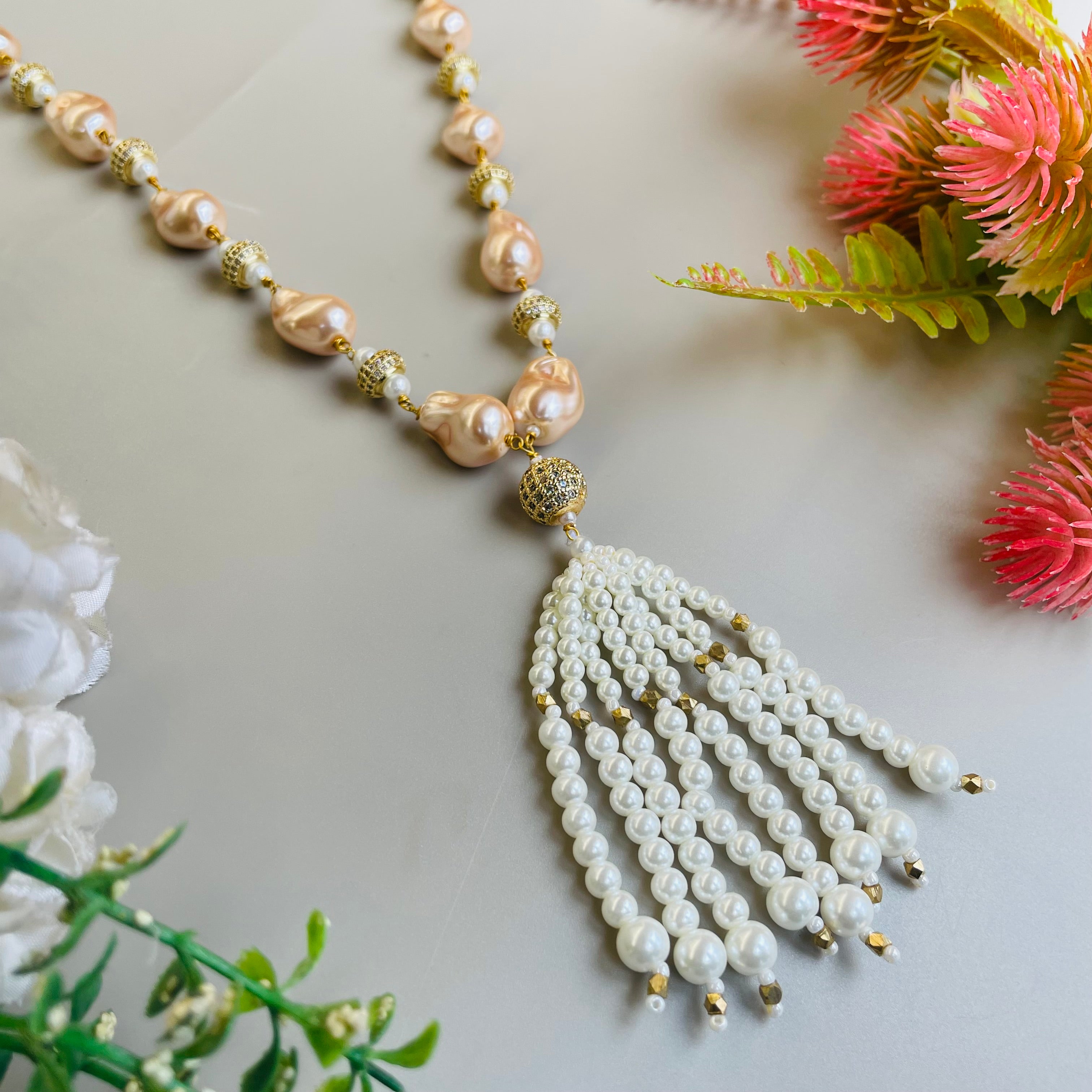 Ad Navya pearl mala