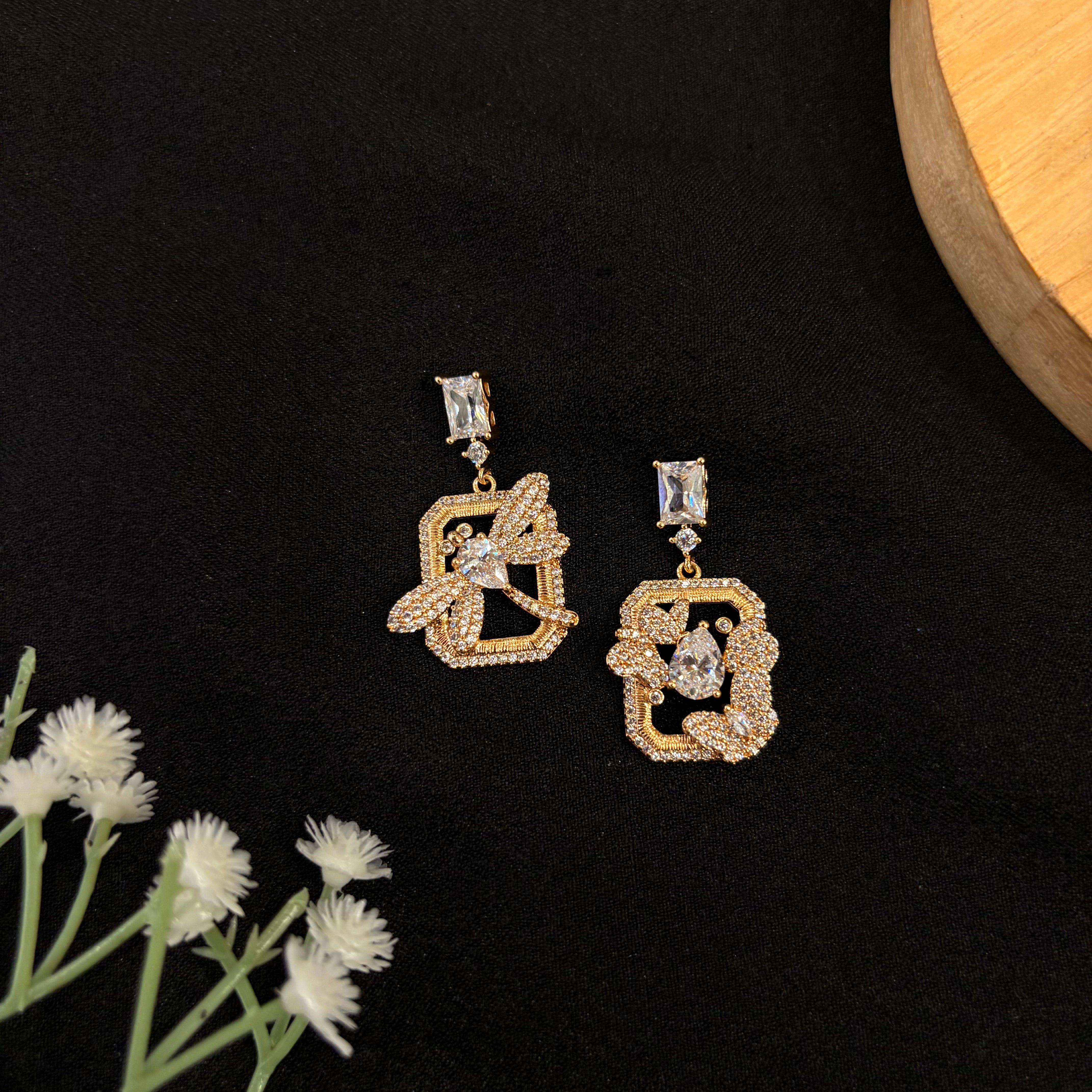 Elara Crystal Bloom Earrings