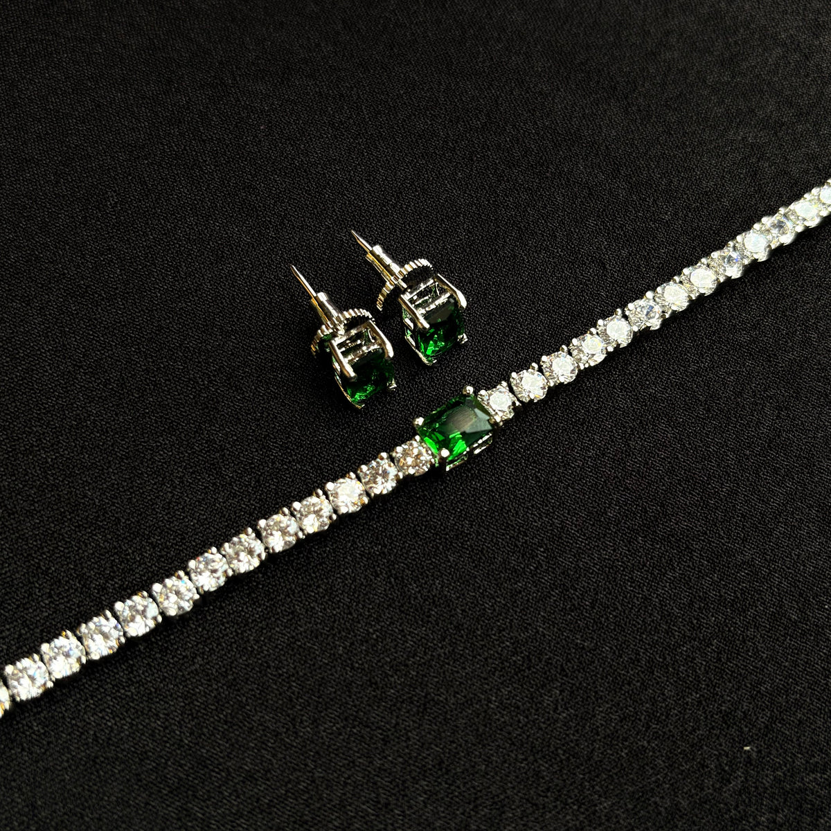 Evara Emerald Tennis Choker
