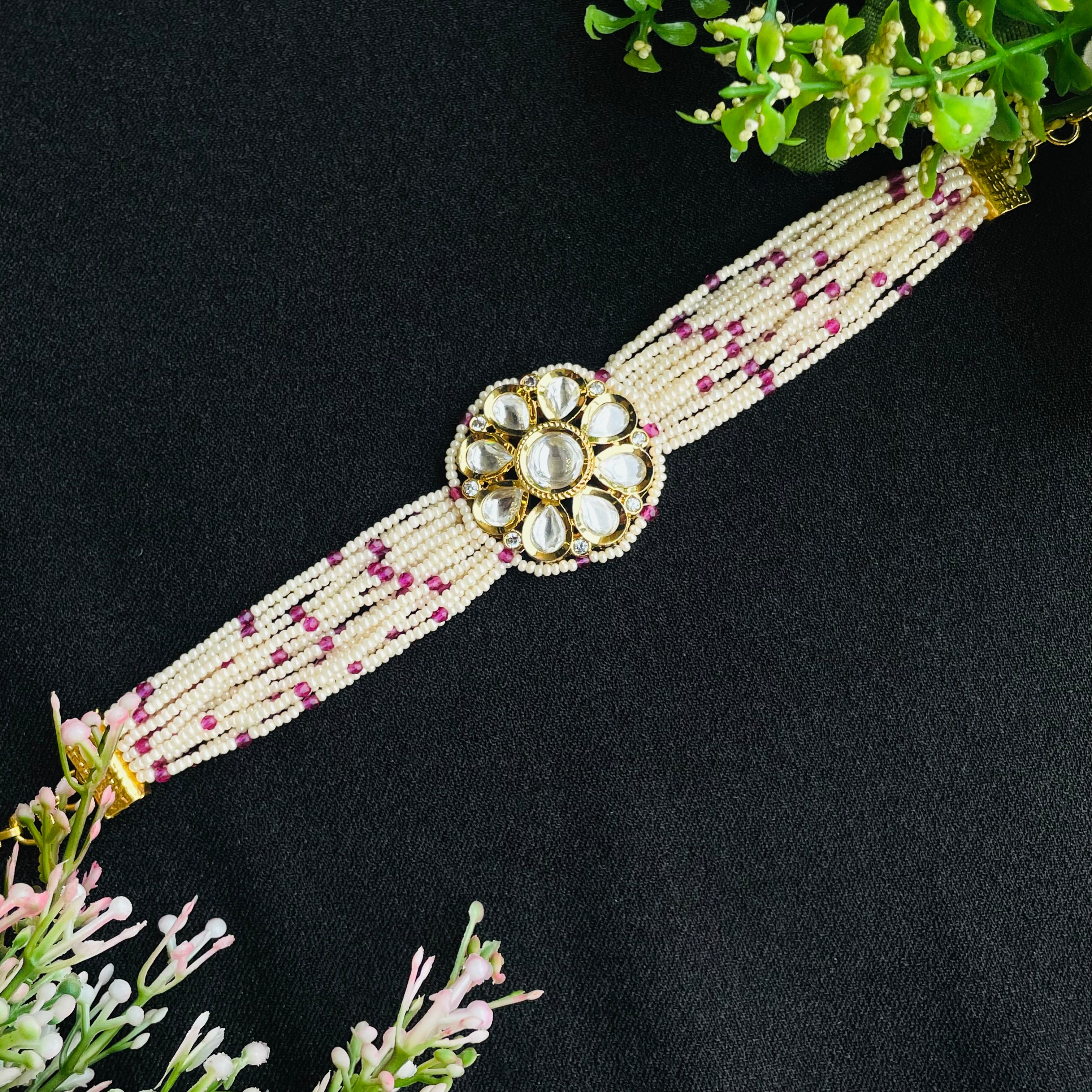 Nayaab Meher Polki Bracelet