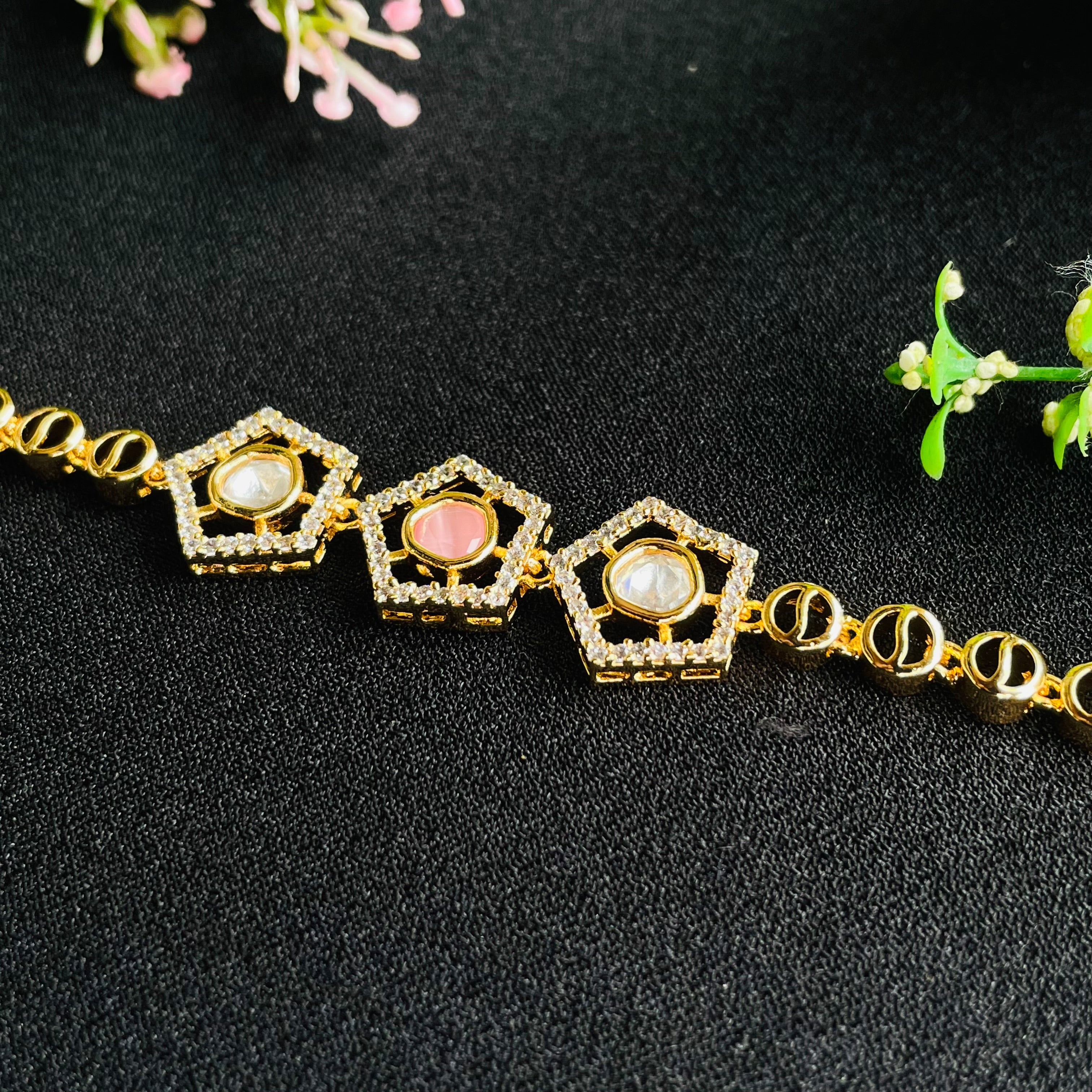 Nayaab Alima Polki Bracelet