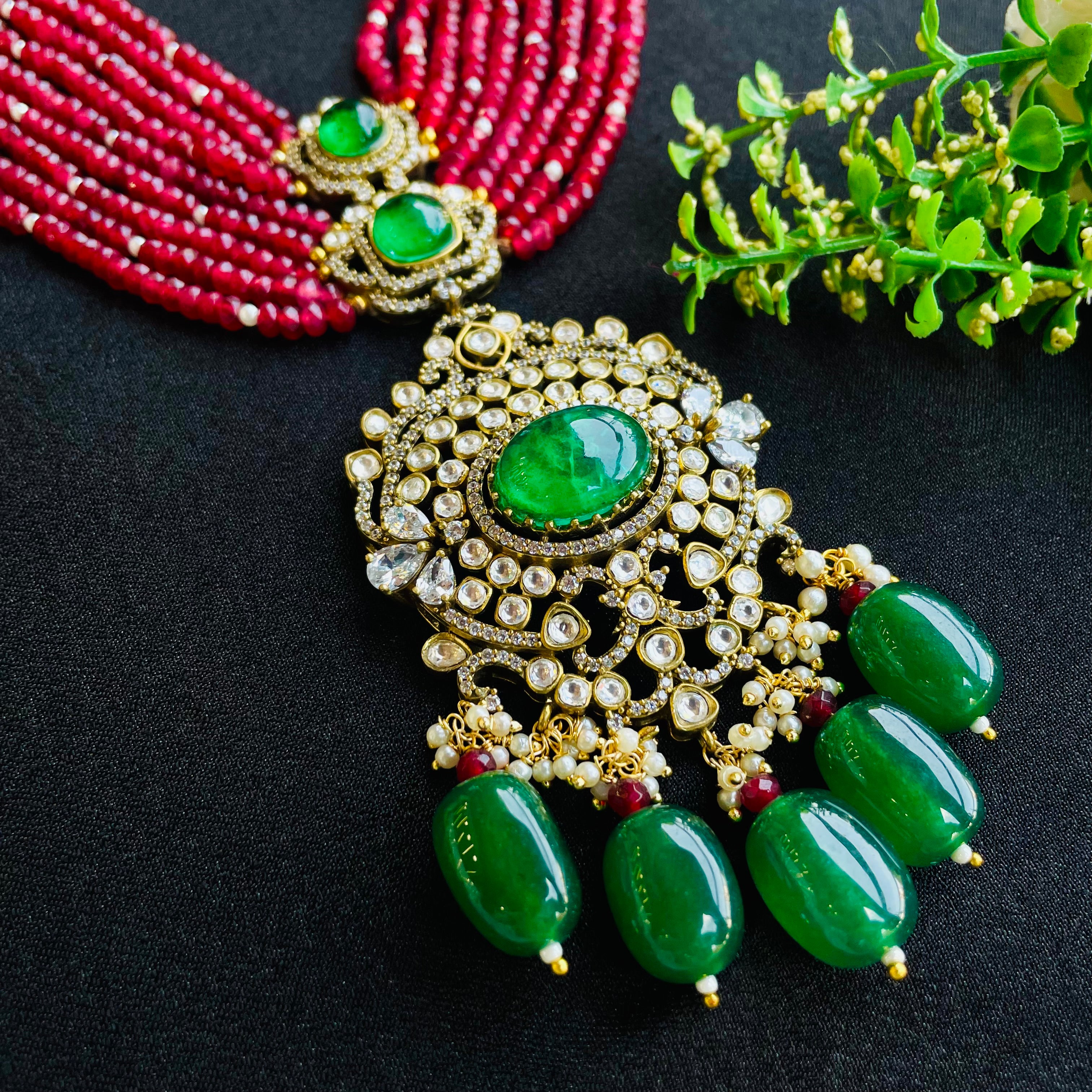 nayaab adya Polki neckpiece