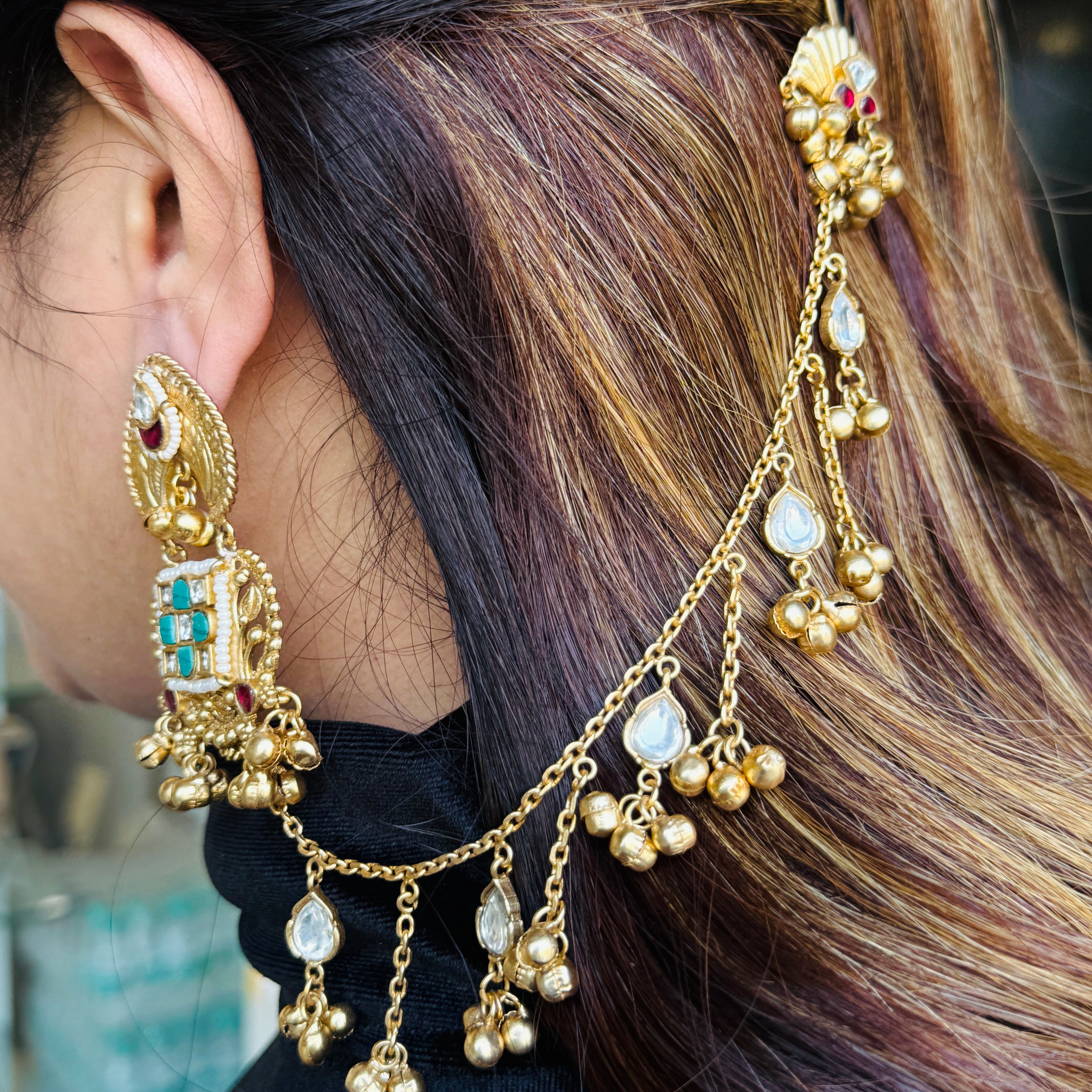 Nayaab Earrings with kansahara