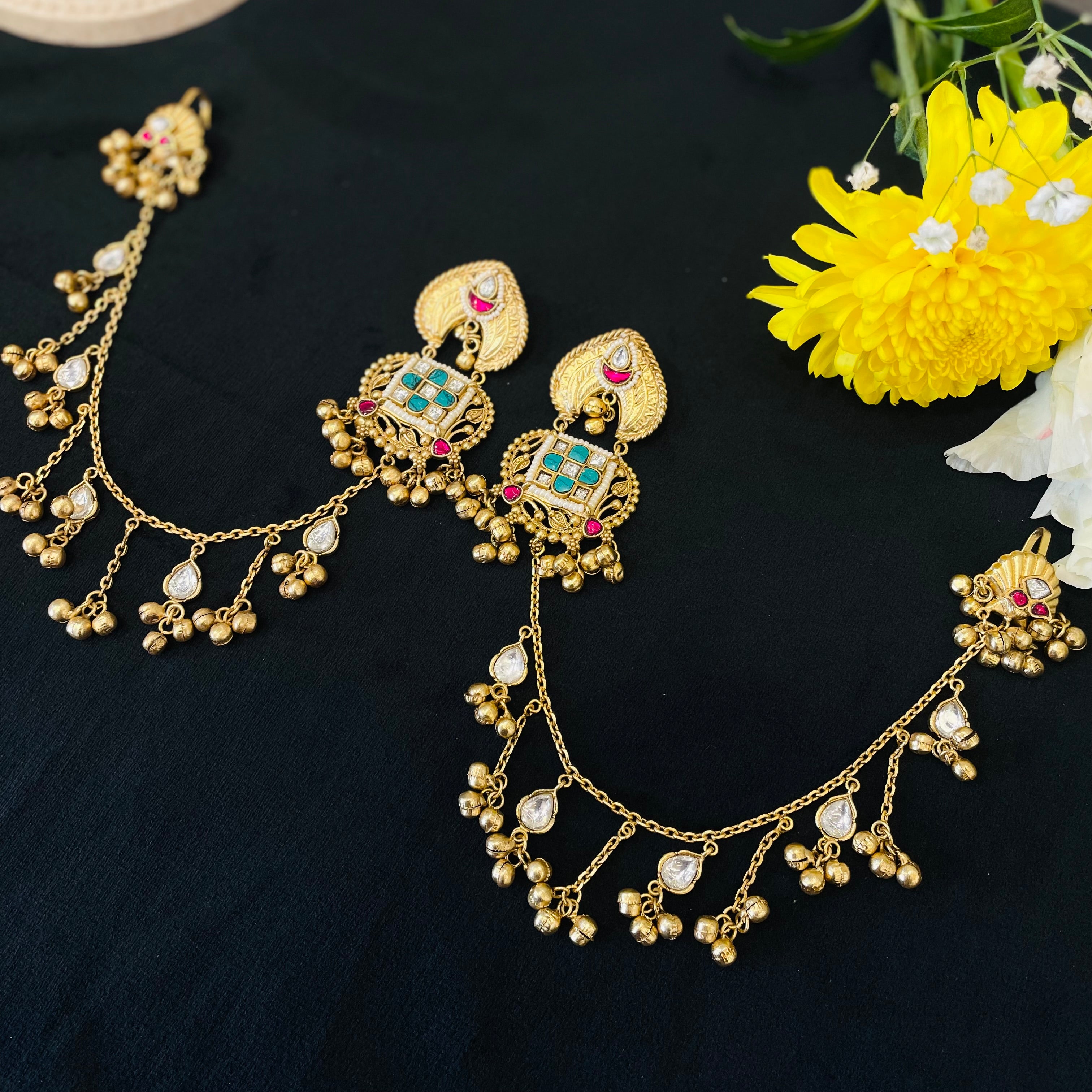 Nayaab Earrings with kansahara