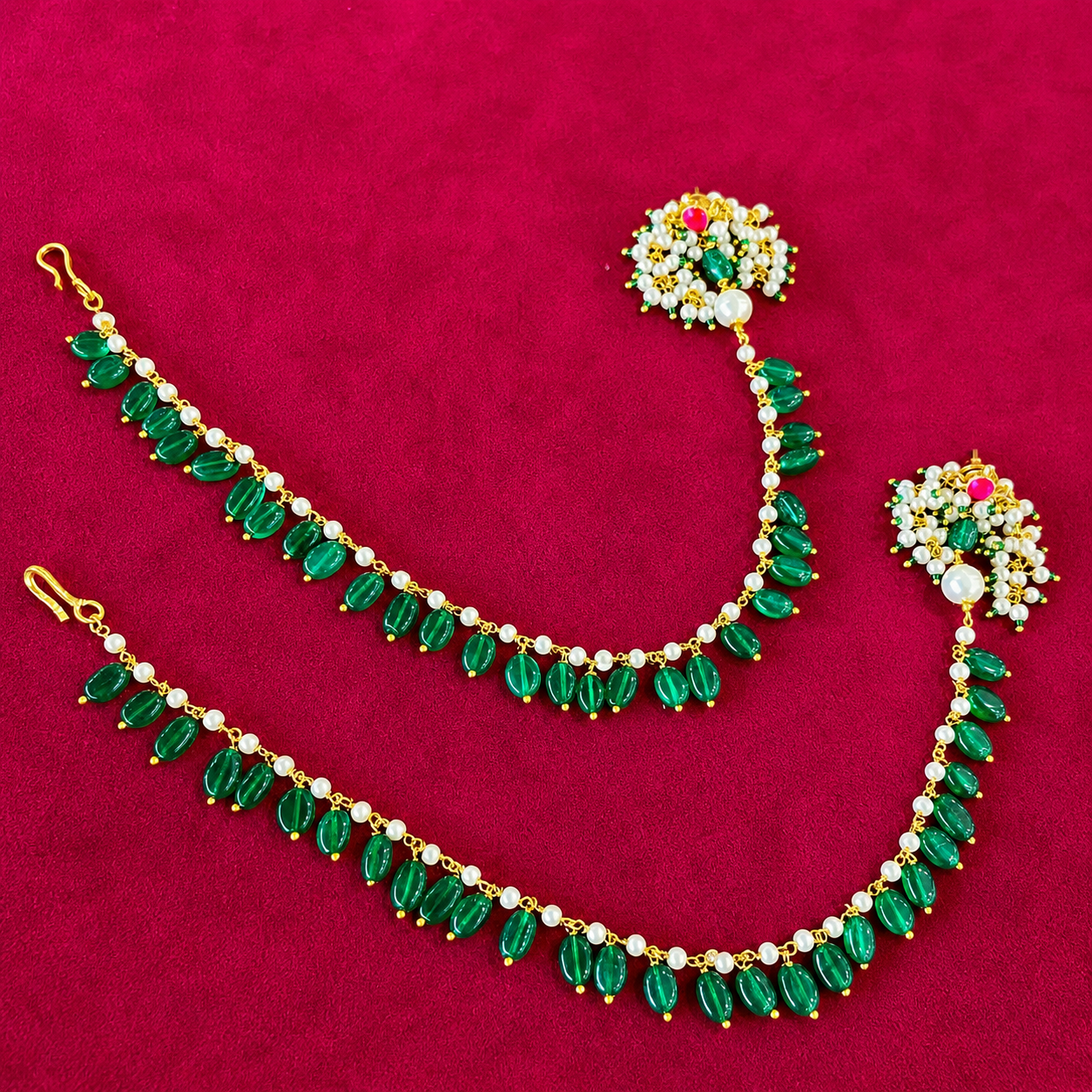 Nayaab isha kanchain earrings