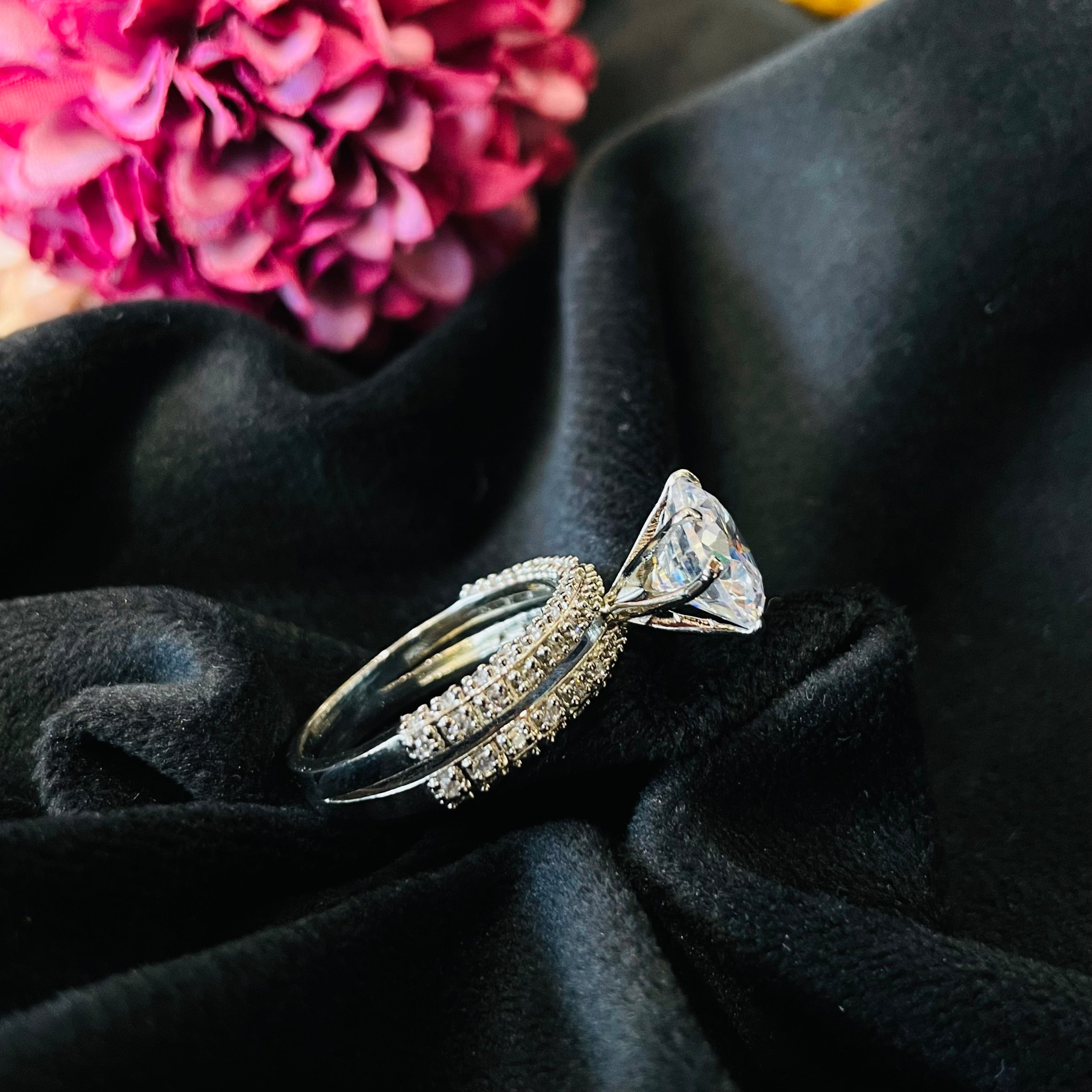 Vs sterling silver cocktail ring 215