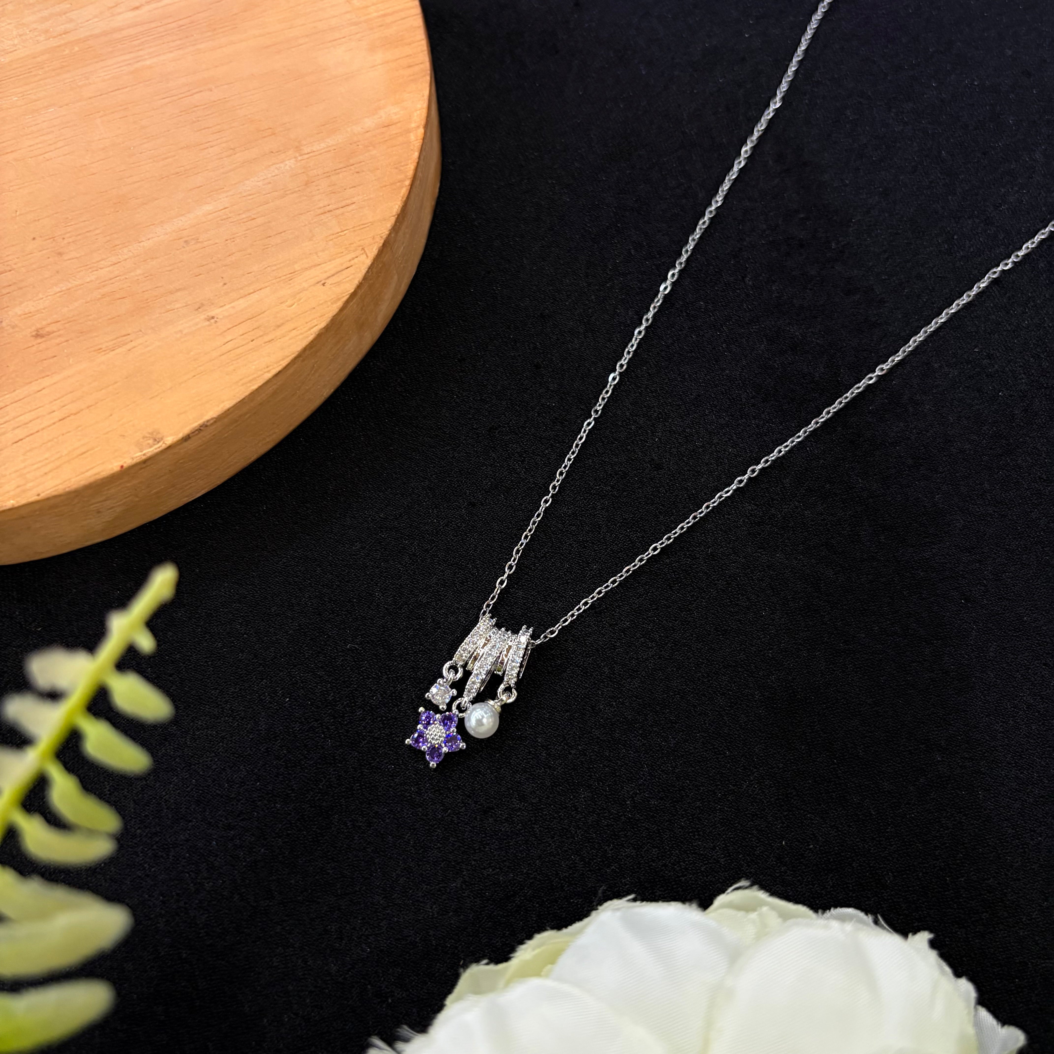 Lilac Drizzle Neck Chain