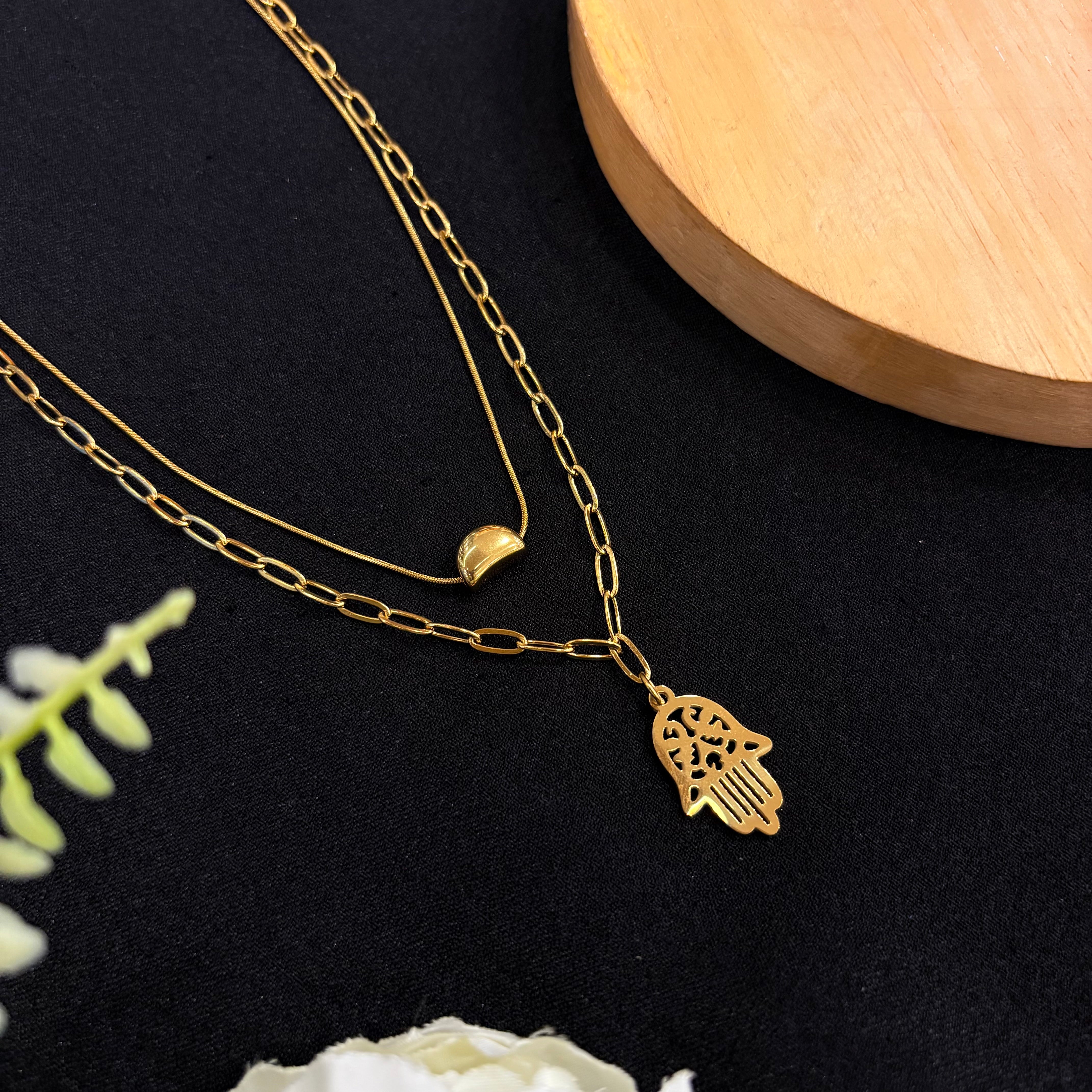 Hamsa Grace Layered Neck chain