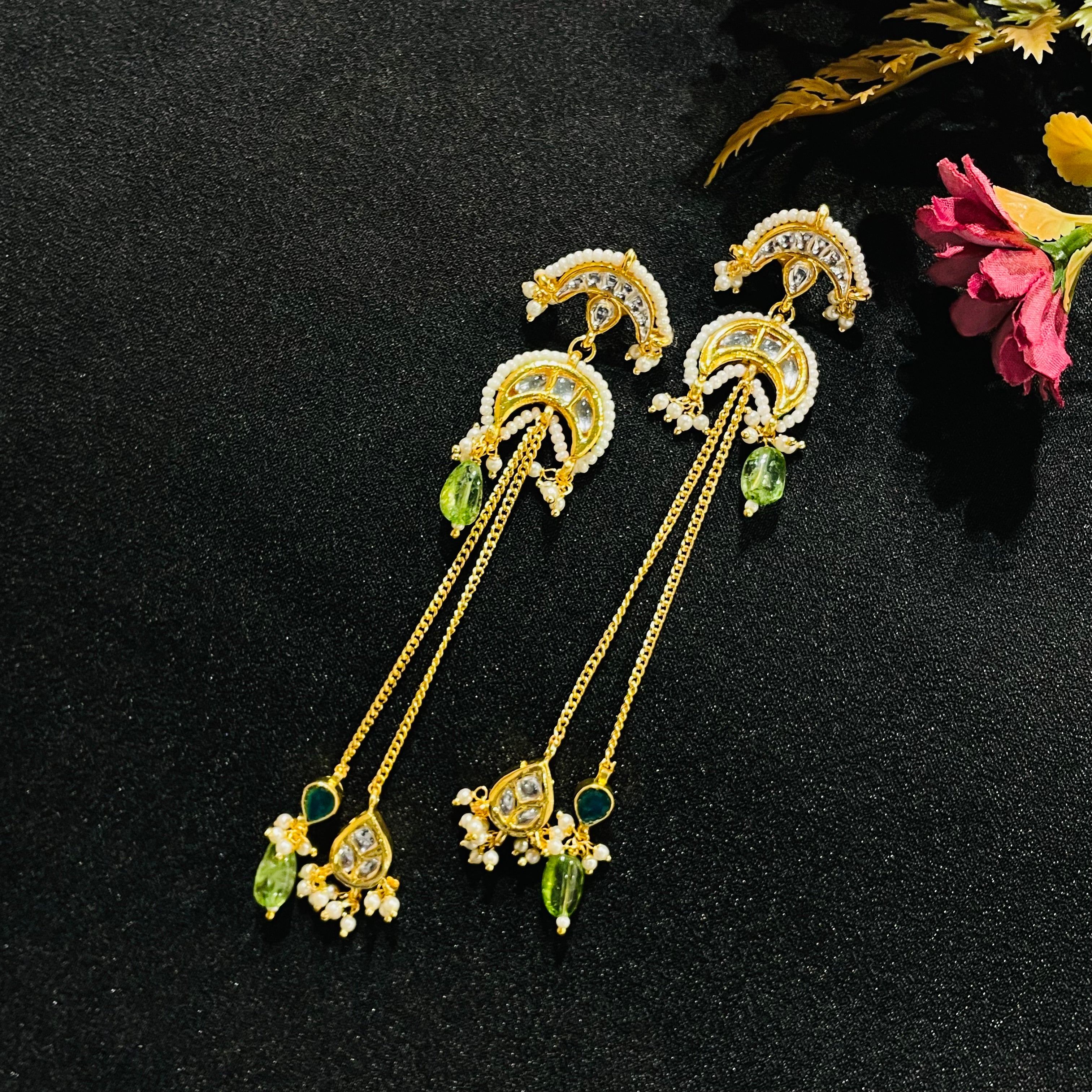 Nayaab Alisha Polki Earrings