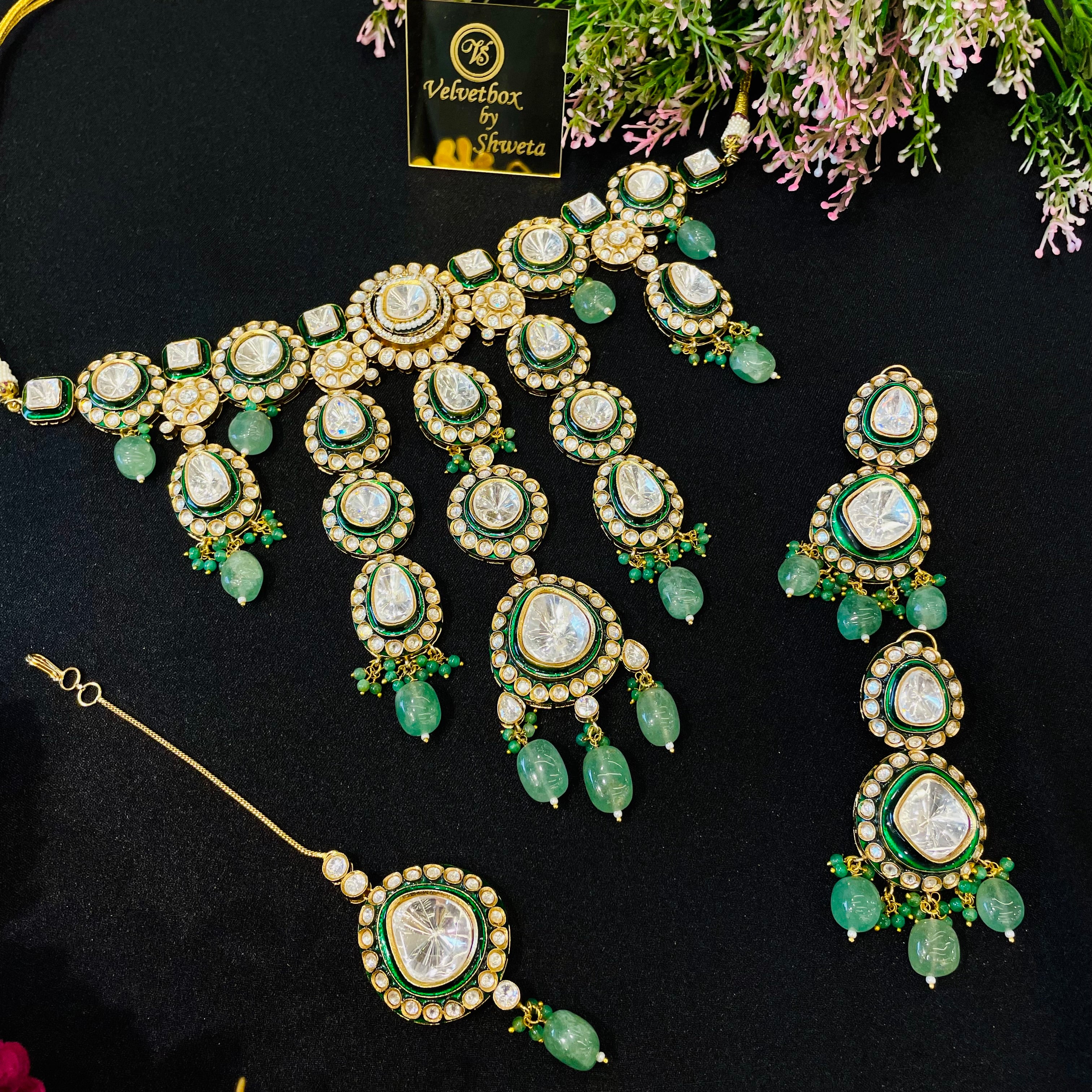 Nayaab Amayera Polki Neckpiece