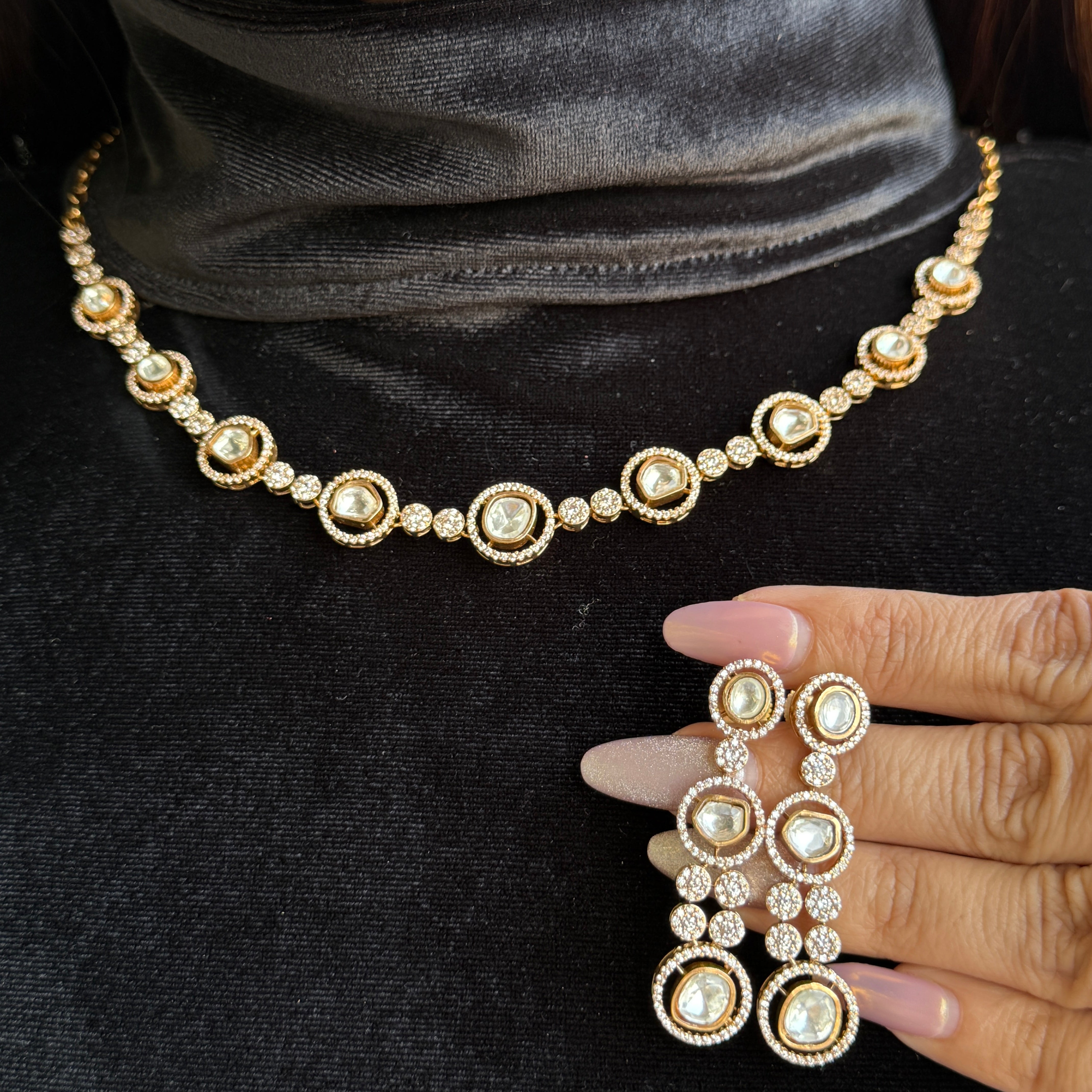 Nayaab Kiran Polki Neckpiece