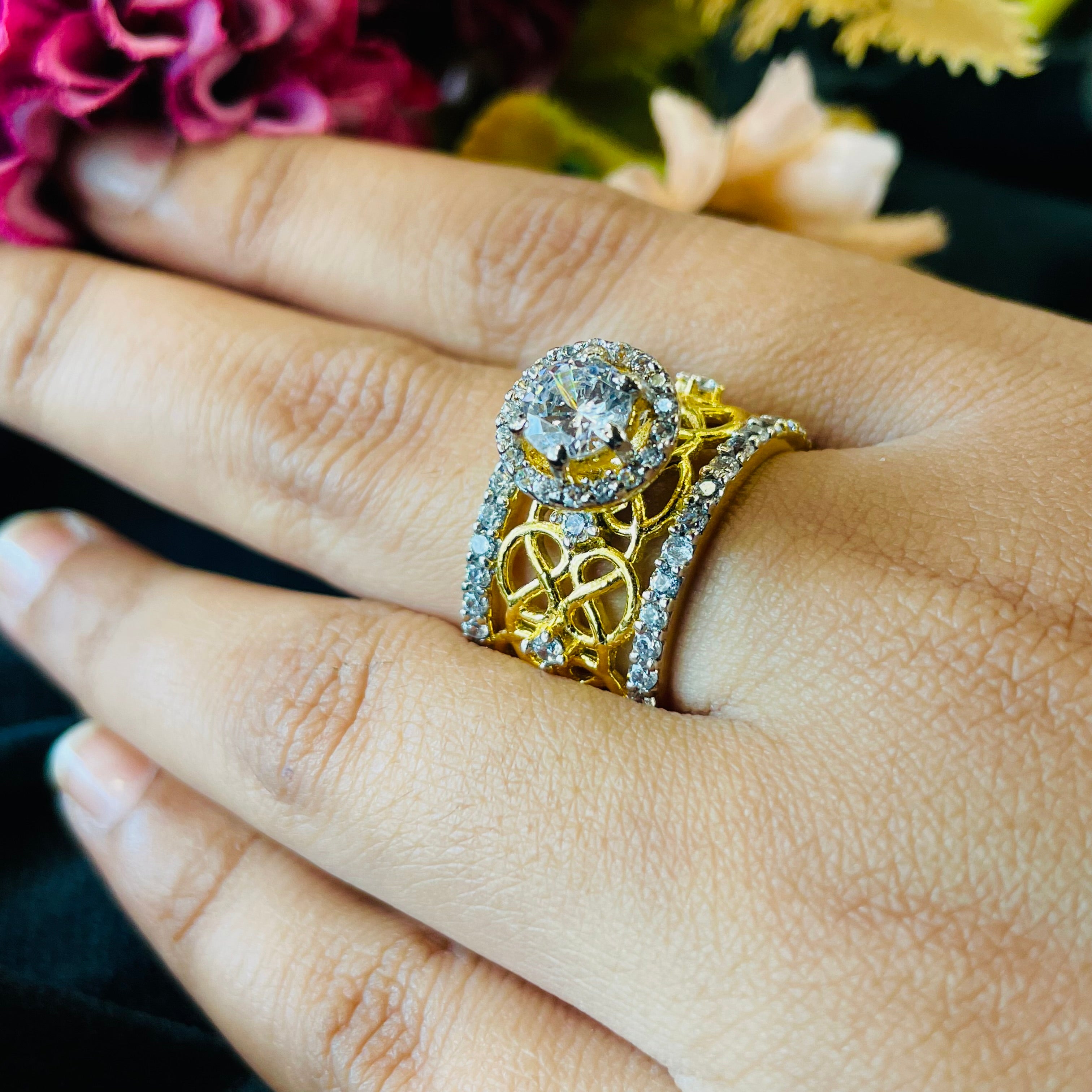 Vs Sterling Silver Cocktail Ring 224 9g