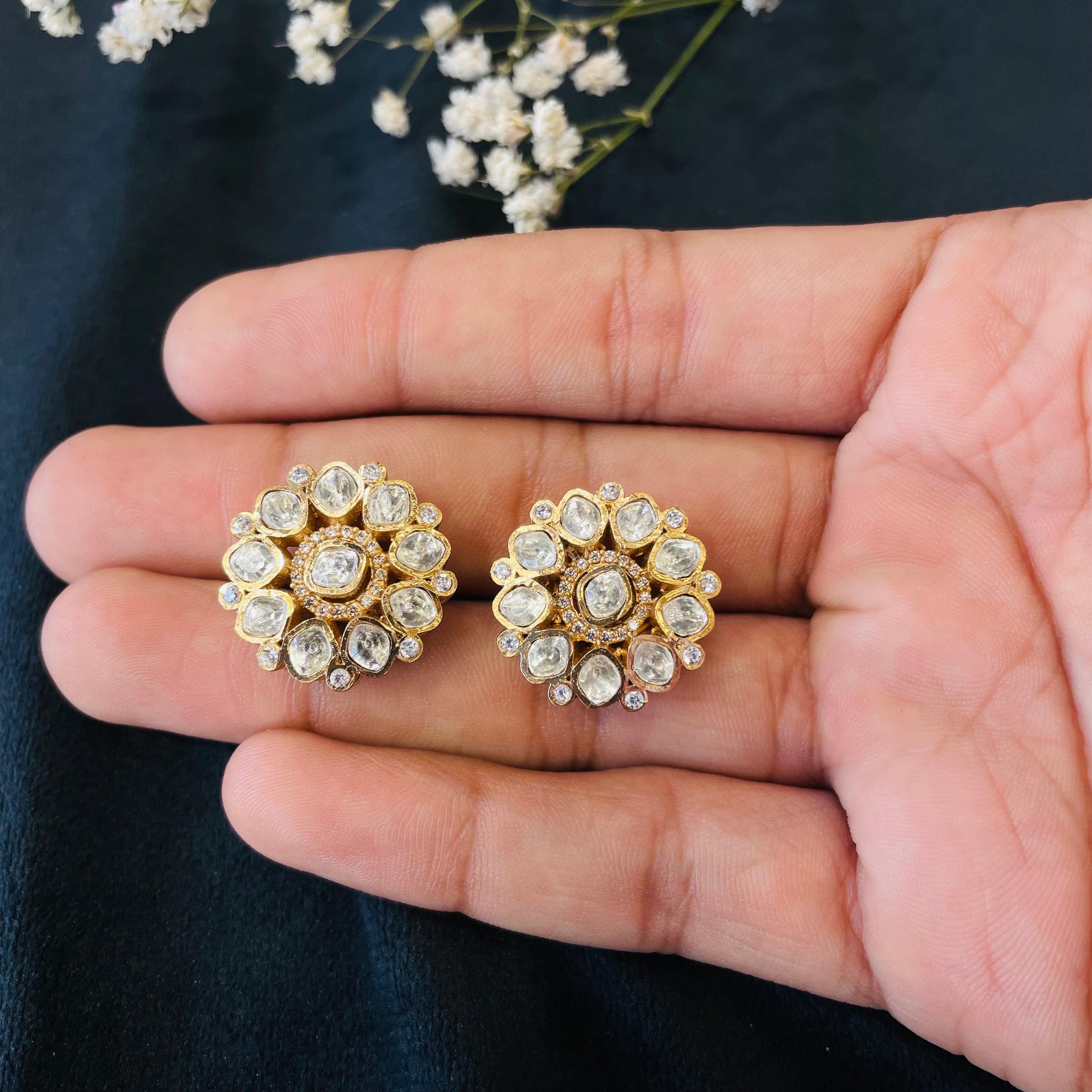 Nayaab Shanvi Polki Studs