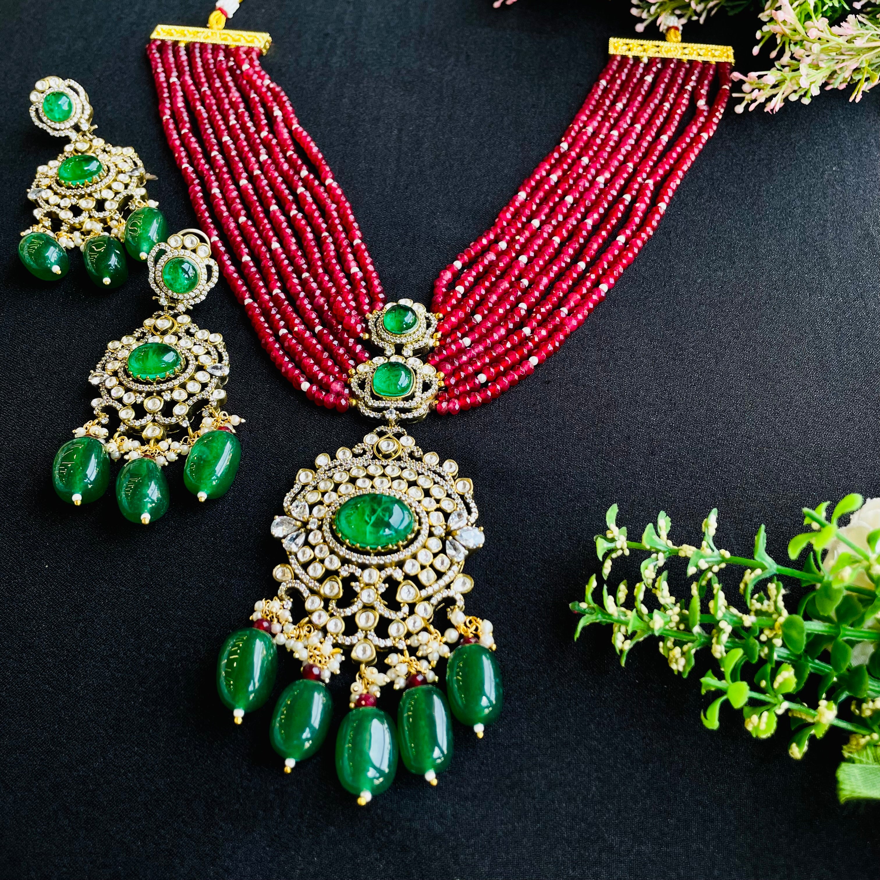 nayaab adya Polki neckpiece