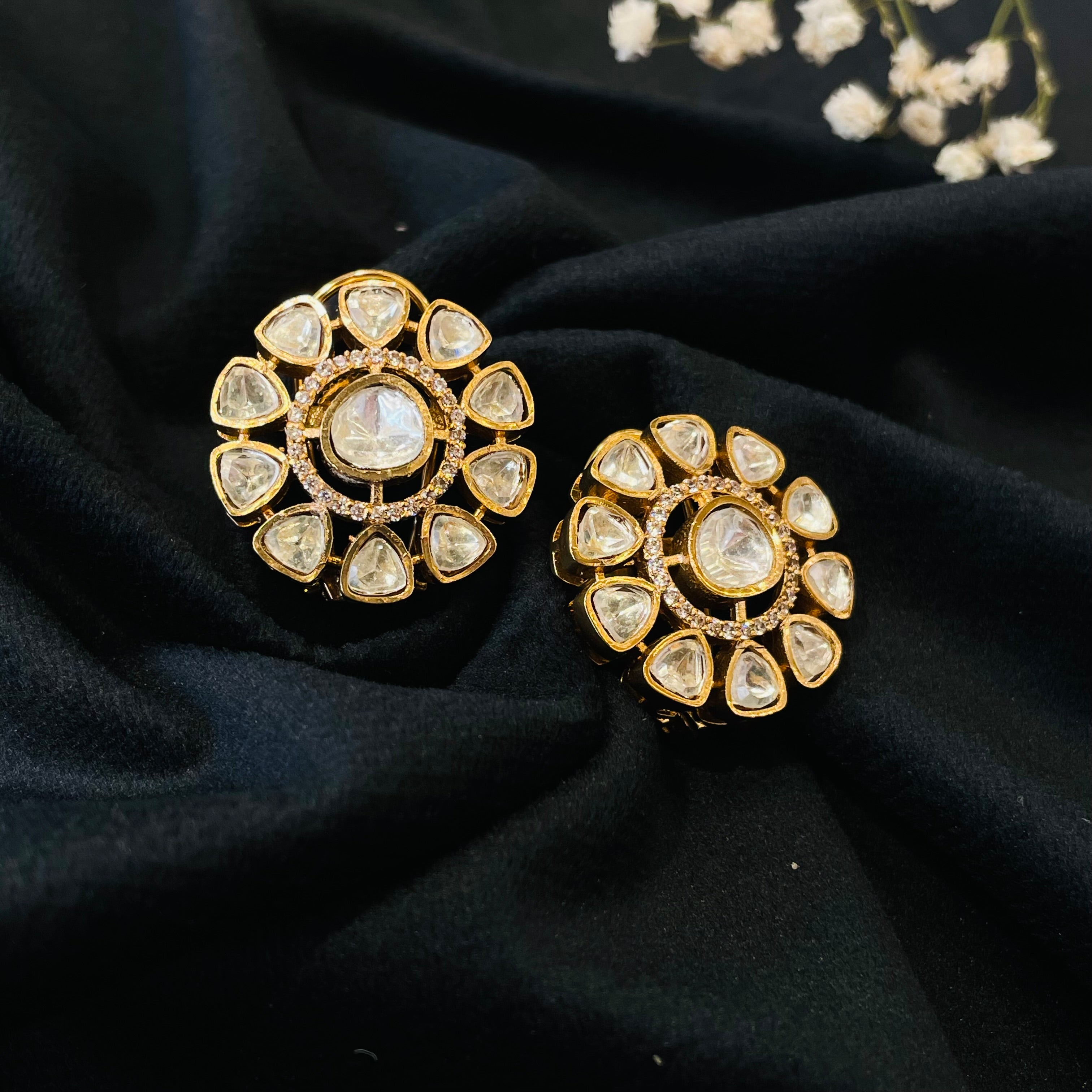 Nayaab Fiza Polki Studs