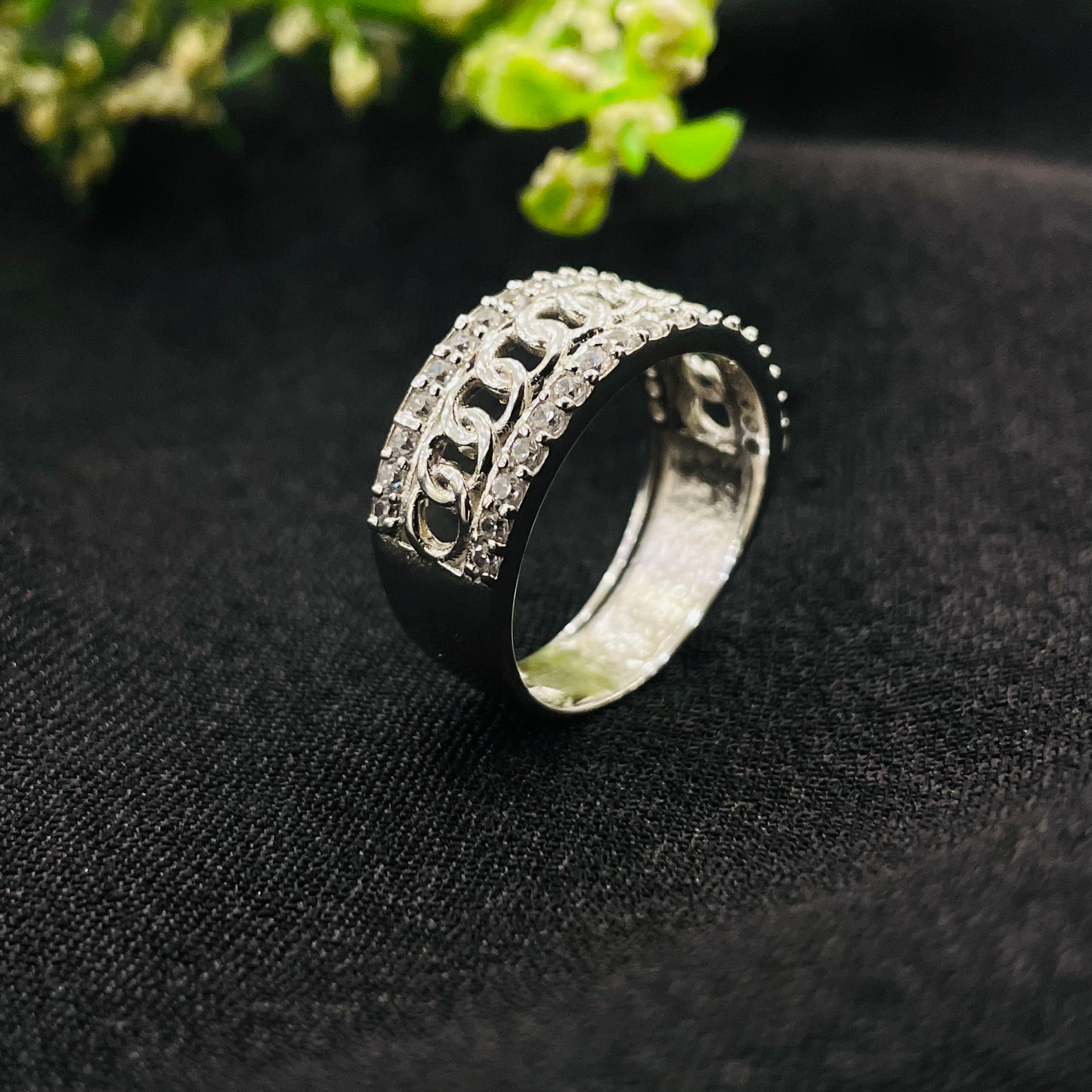 Vs Sterling Silver Cocktail Ring 233 4G