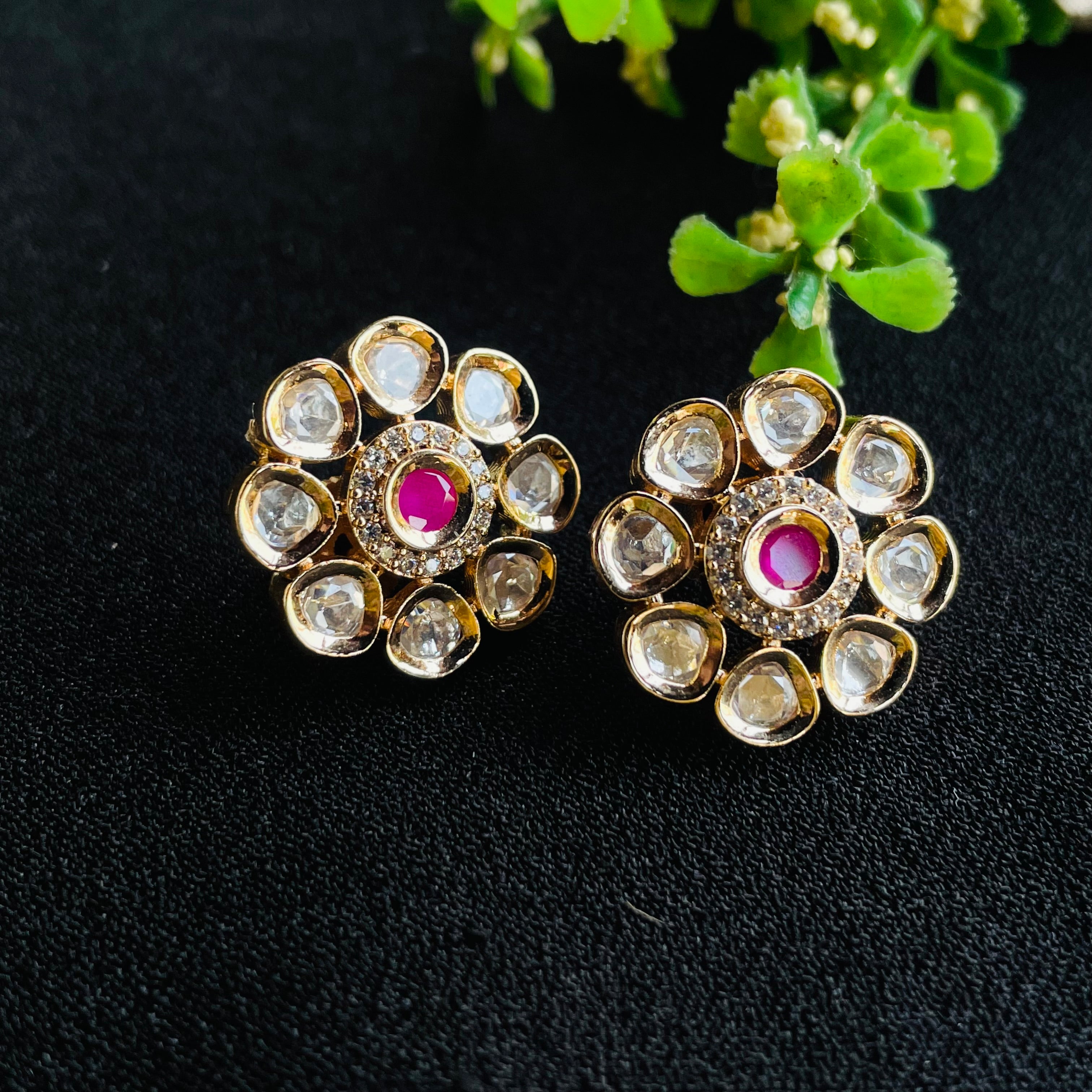 Nayaab Meher Polki Studs