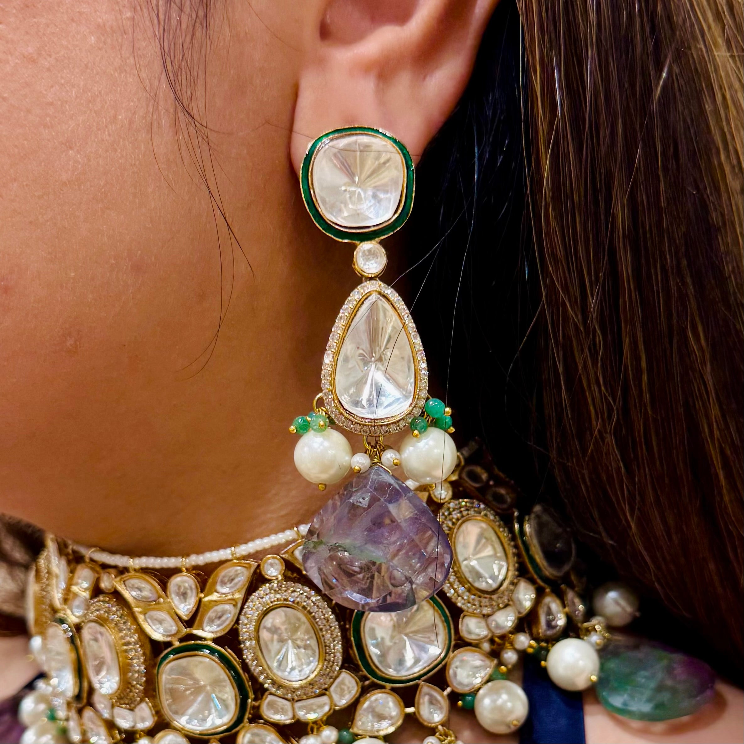 Nayaab Riya Polki Neckpiece