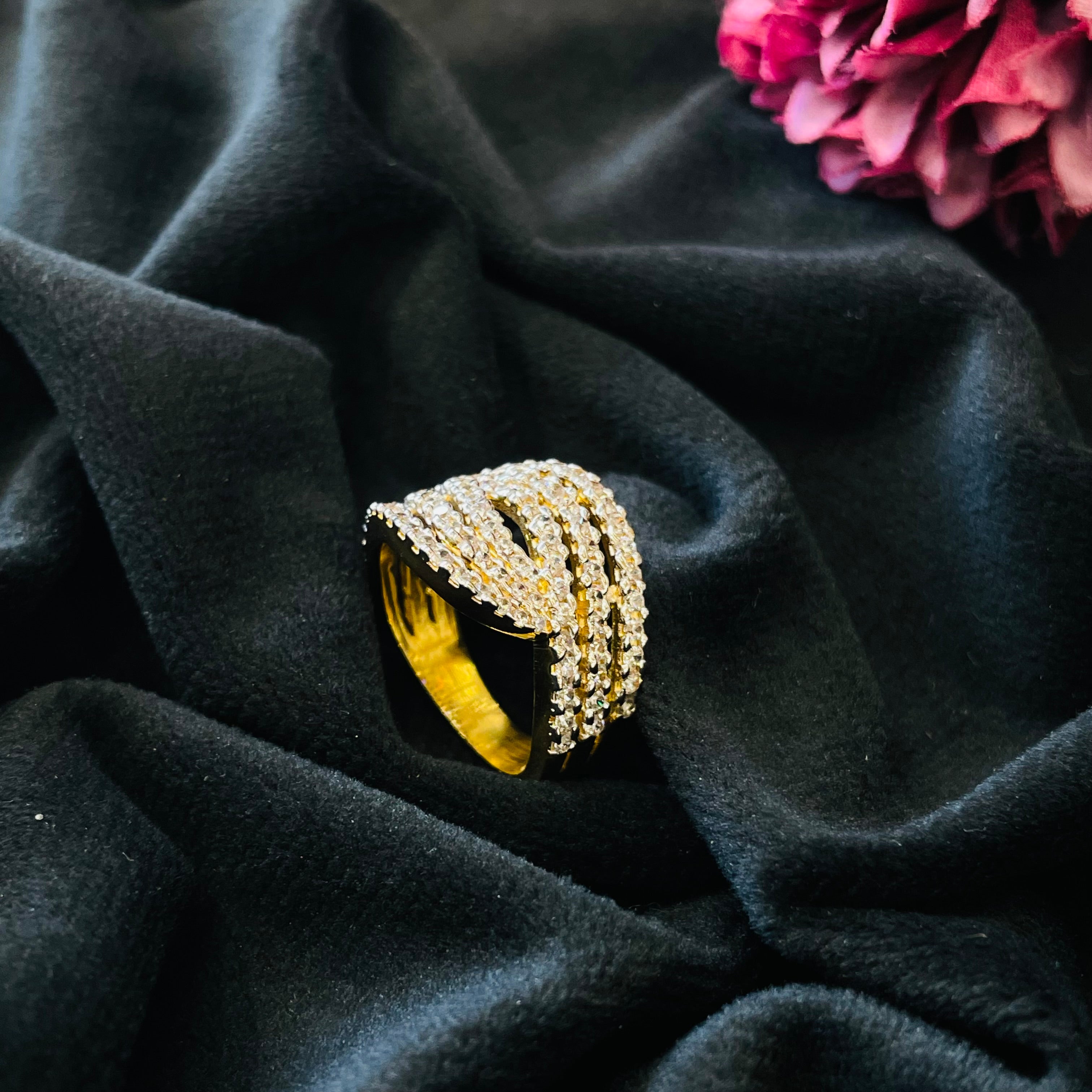 Vs Sterling Silver Cocktail Ring 223 6g