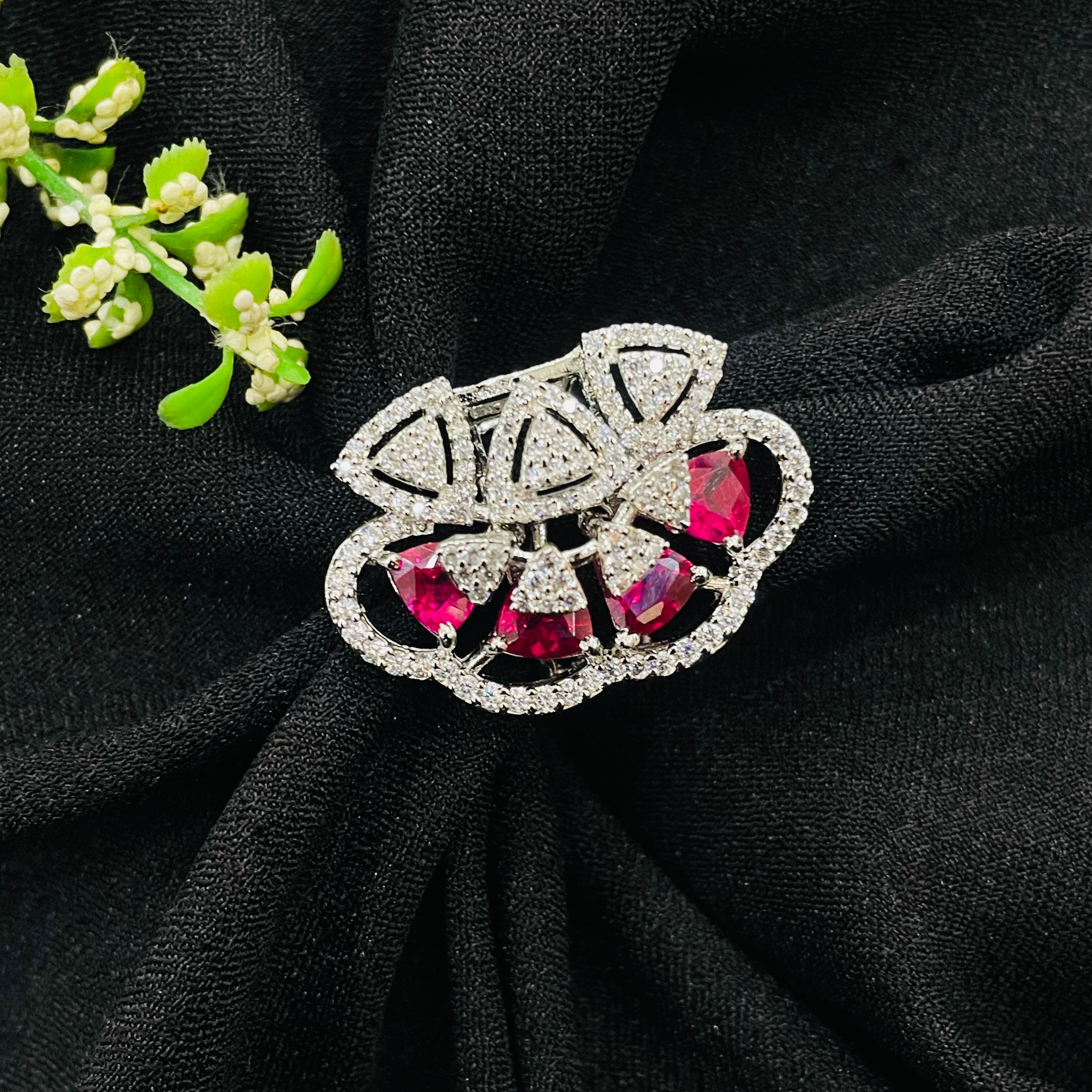 VS Sterling Silver Cocktail Ring 231 12G